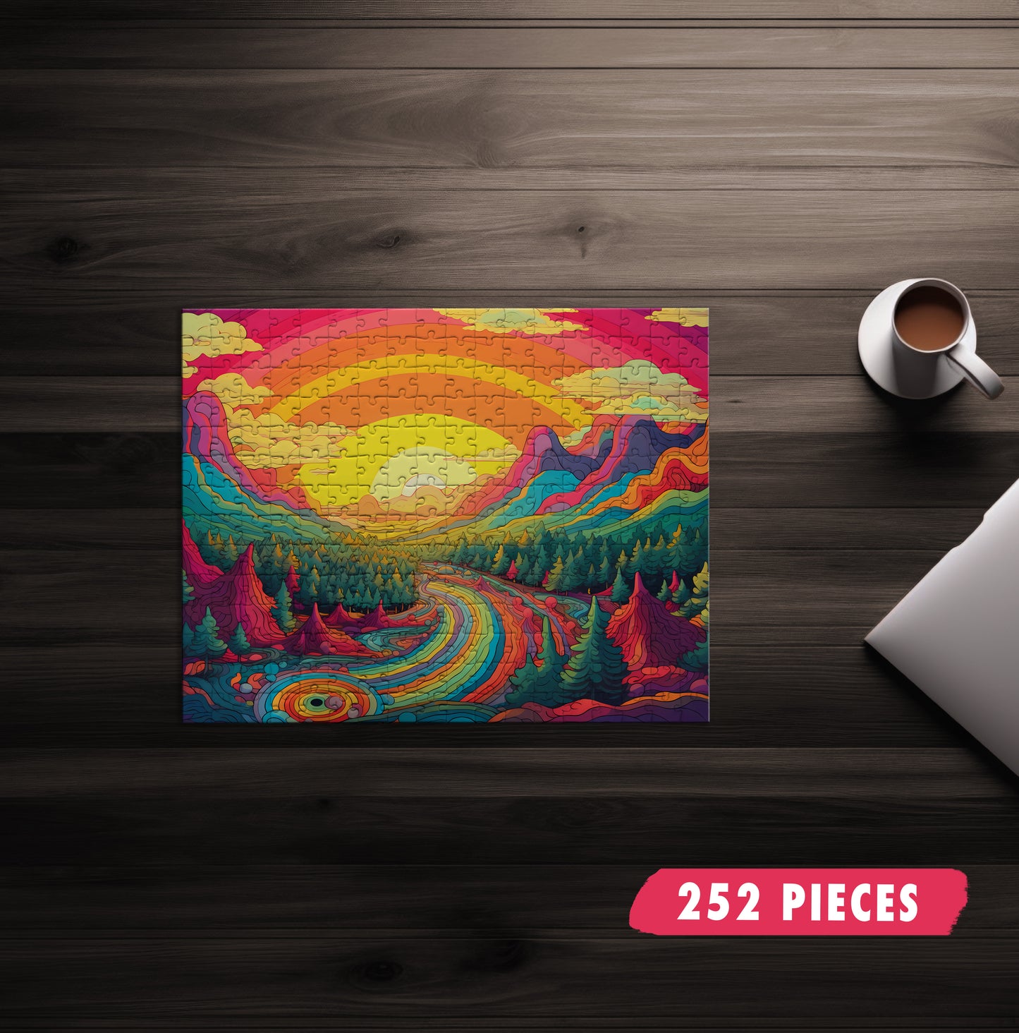Rainbow Mountains Jigsaw Puzzle