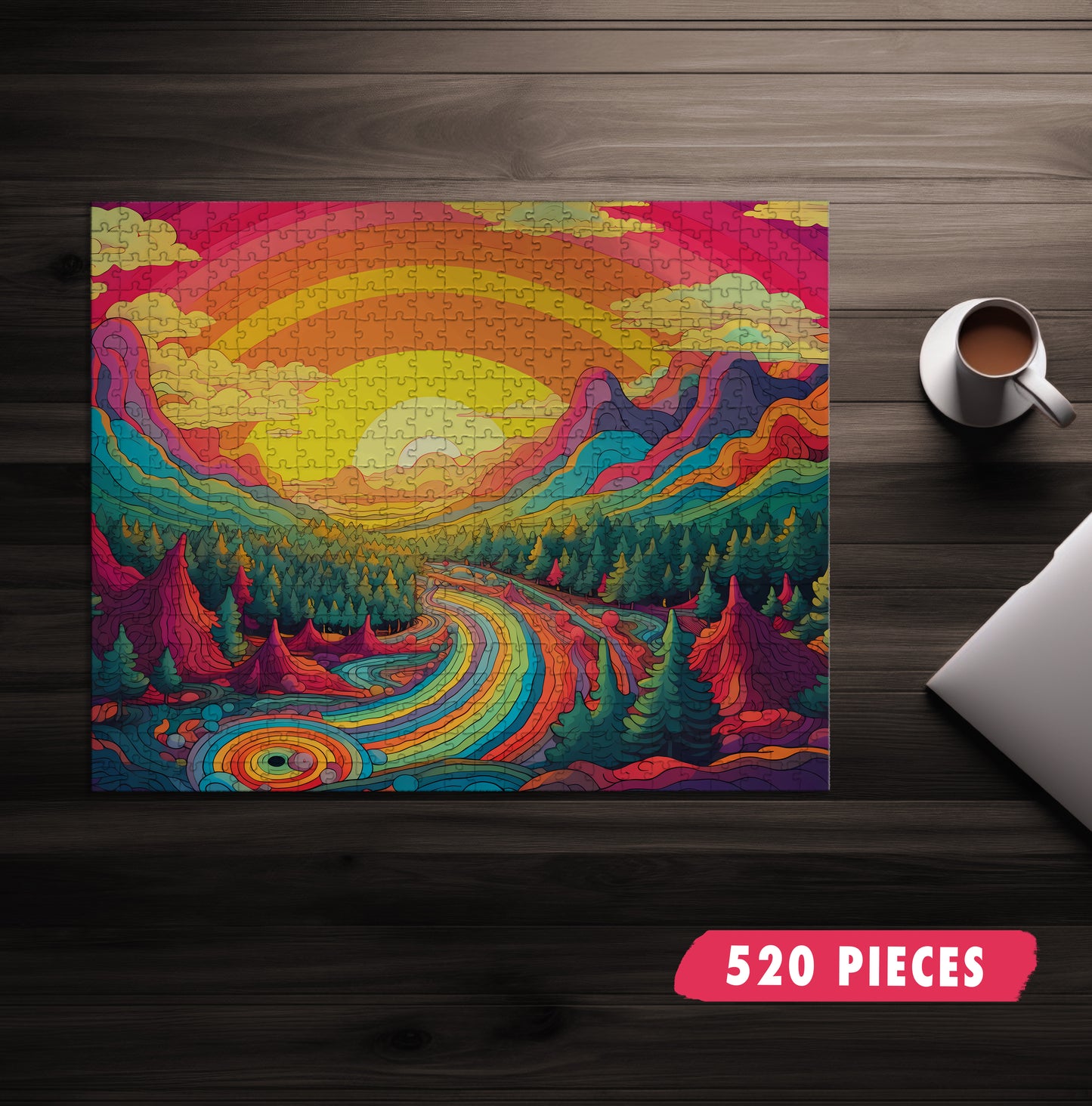 Rainbow Mountains Jigsaw Puzzle