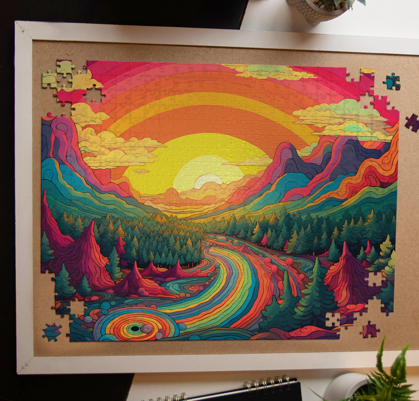 Rainbow Mountains Jigsaw Puzzle