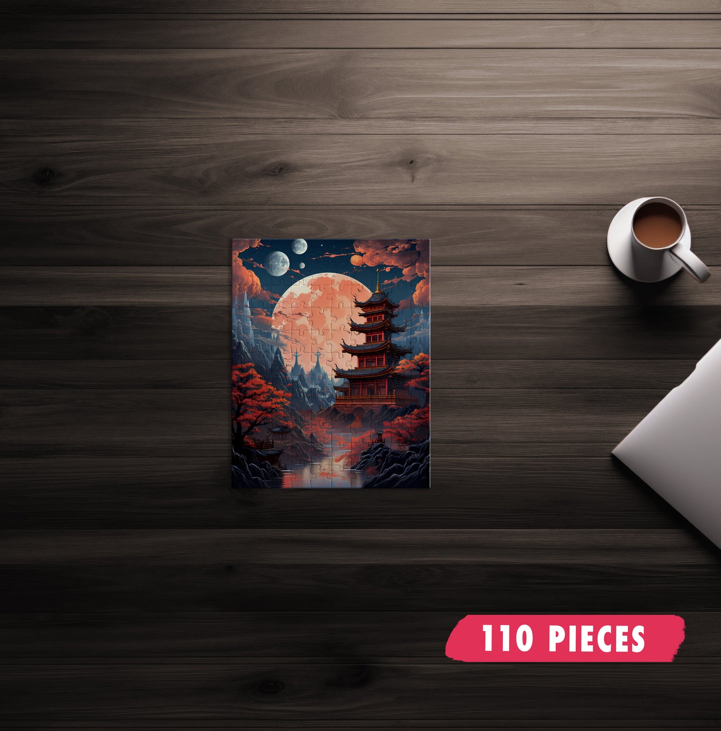 Japanese Moon Temple Jigsaw Puzzle
