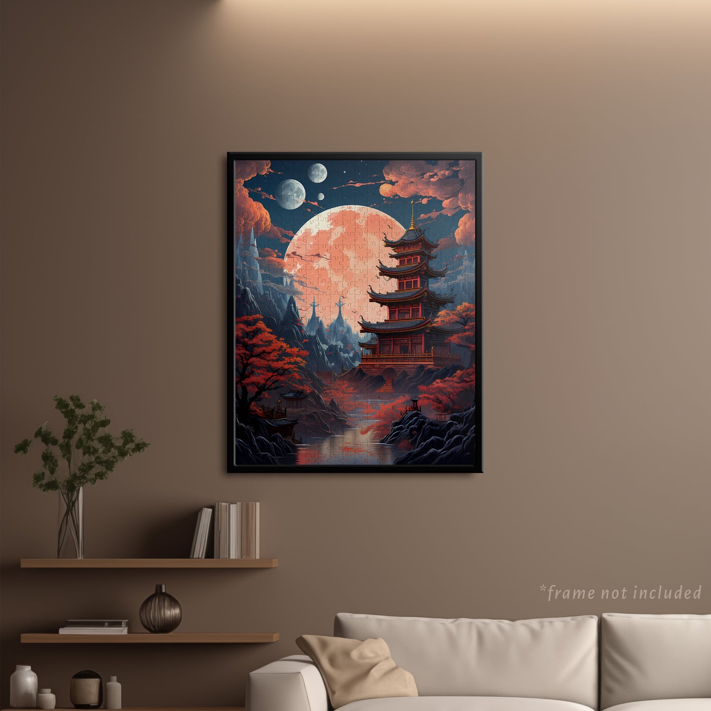 Japanese Moon Temple Jigsaw Puzzle