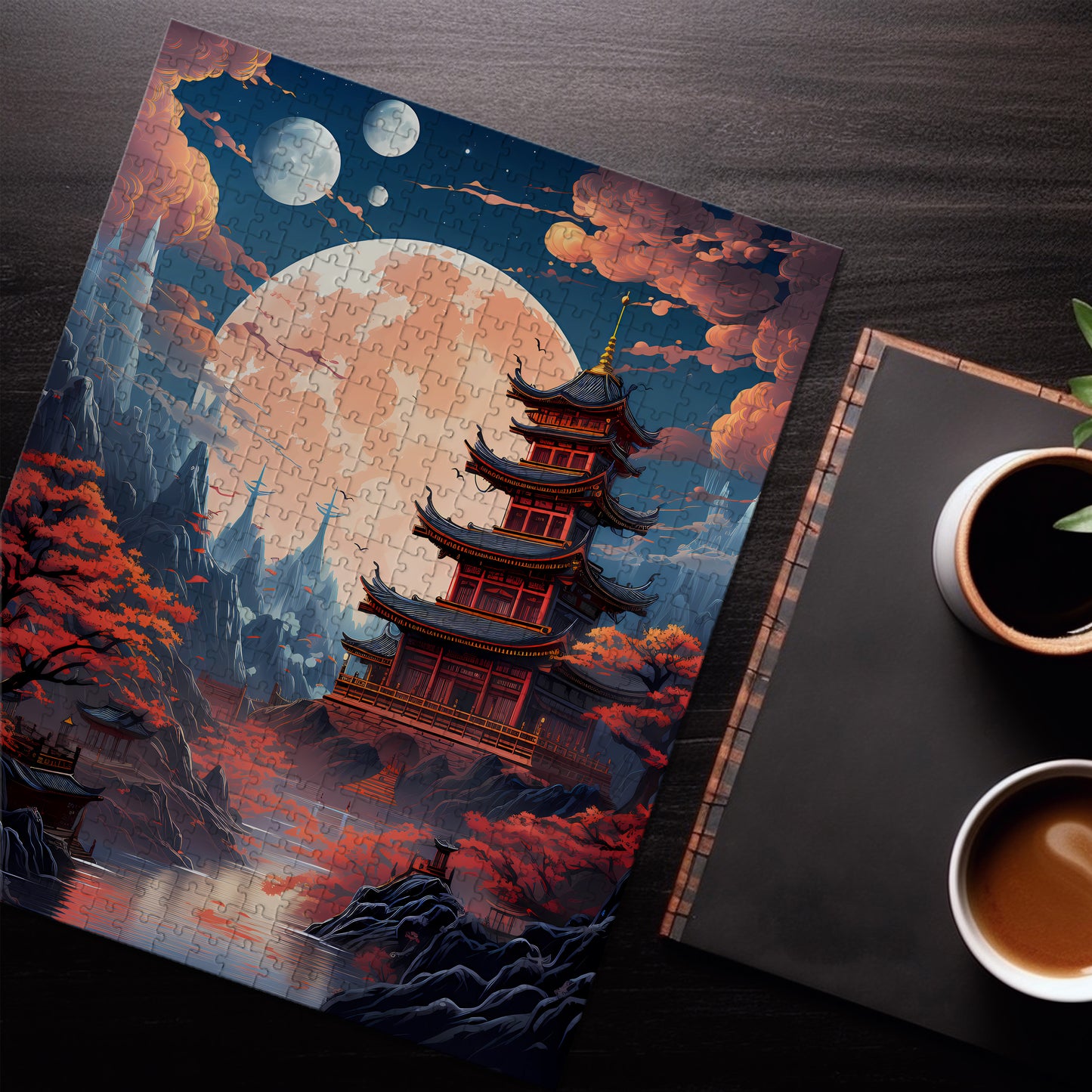 Japanese Moon Temple Jigsaw Puzzle