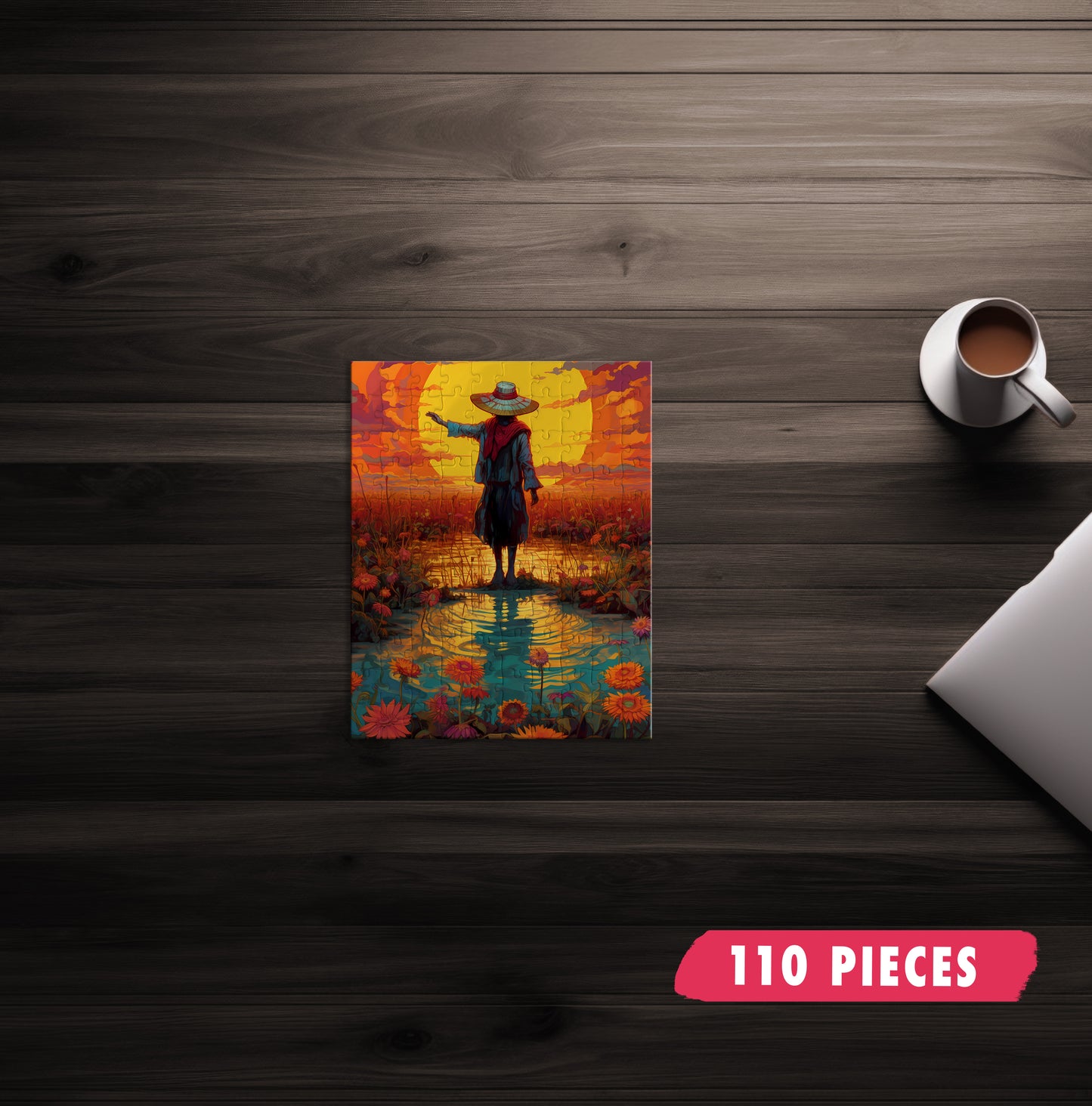 Sunset Scarecrow Jigsaw Puzzle