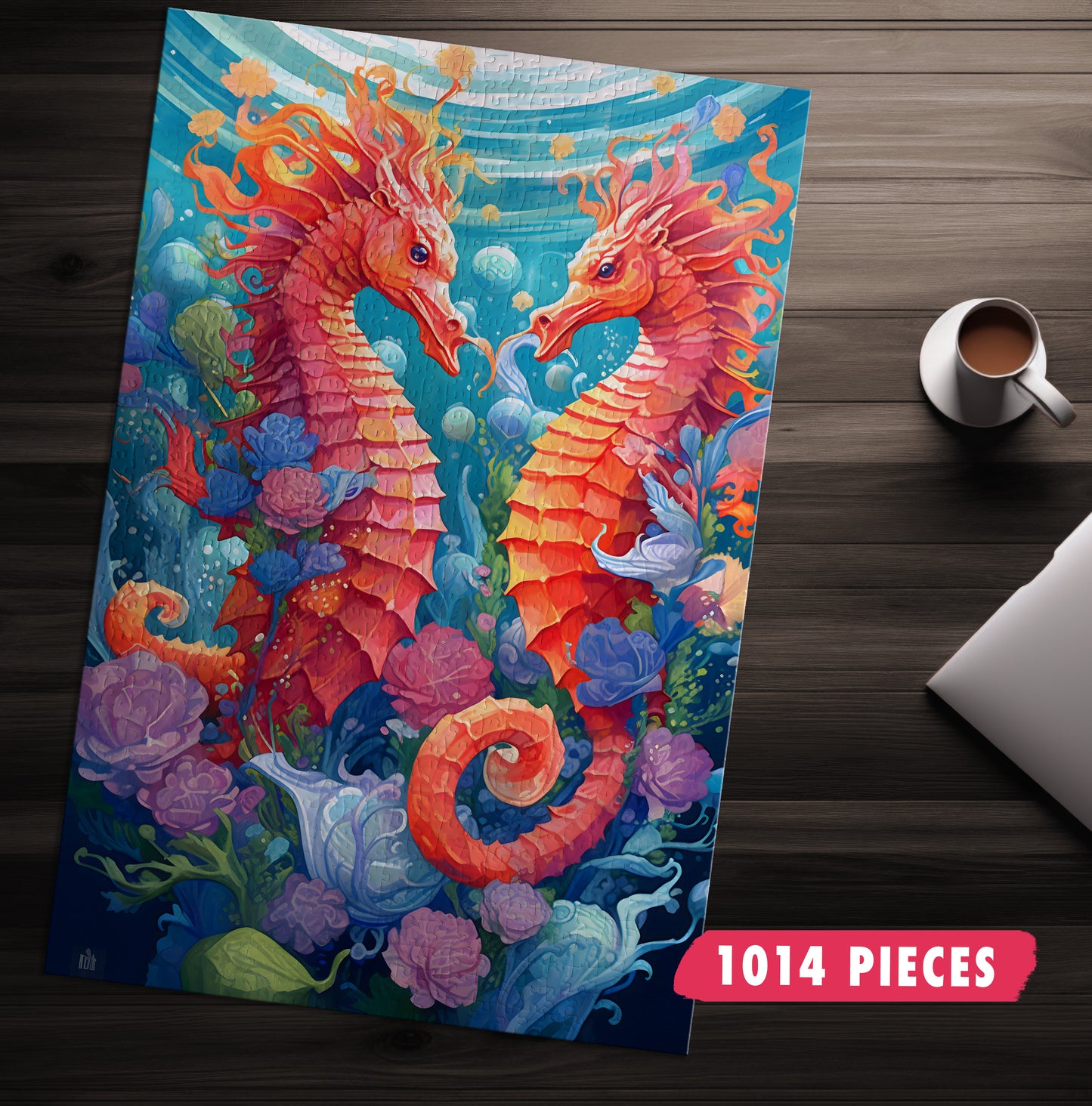 Vibrant Seahorse Jigsaw Puzzle
