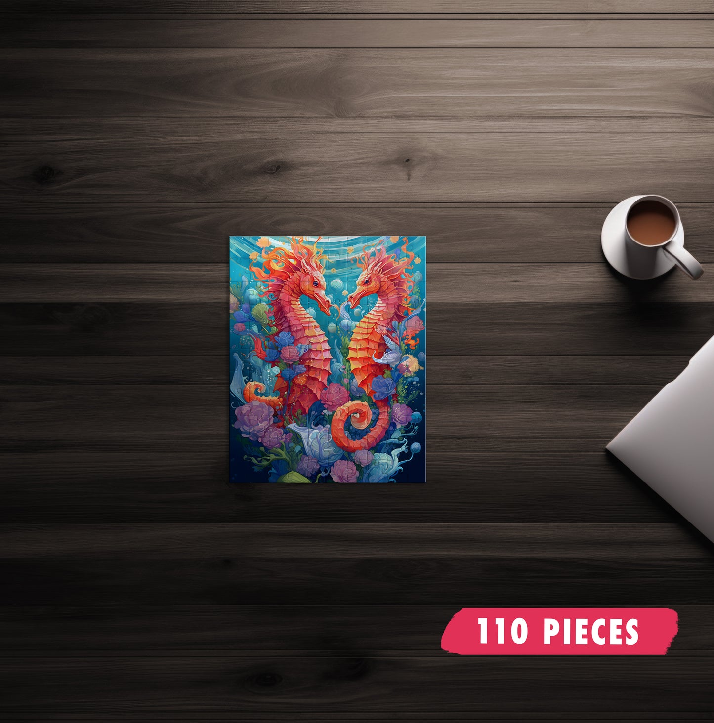 Vibrant Seahorse Jigsaw Puzzle
