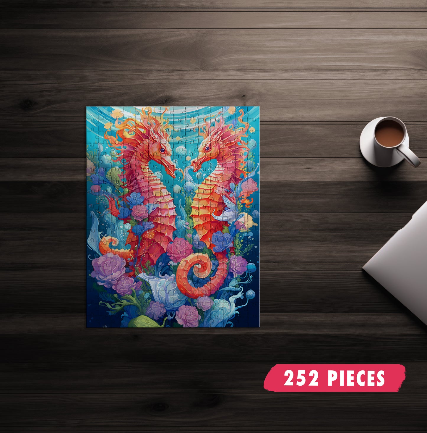 Vibrant Seahorse Jigsaw Puzzle