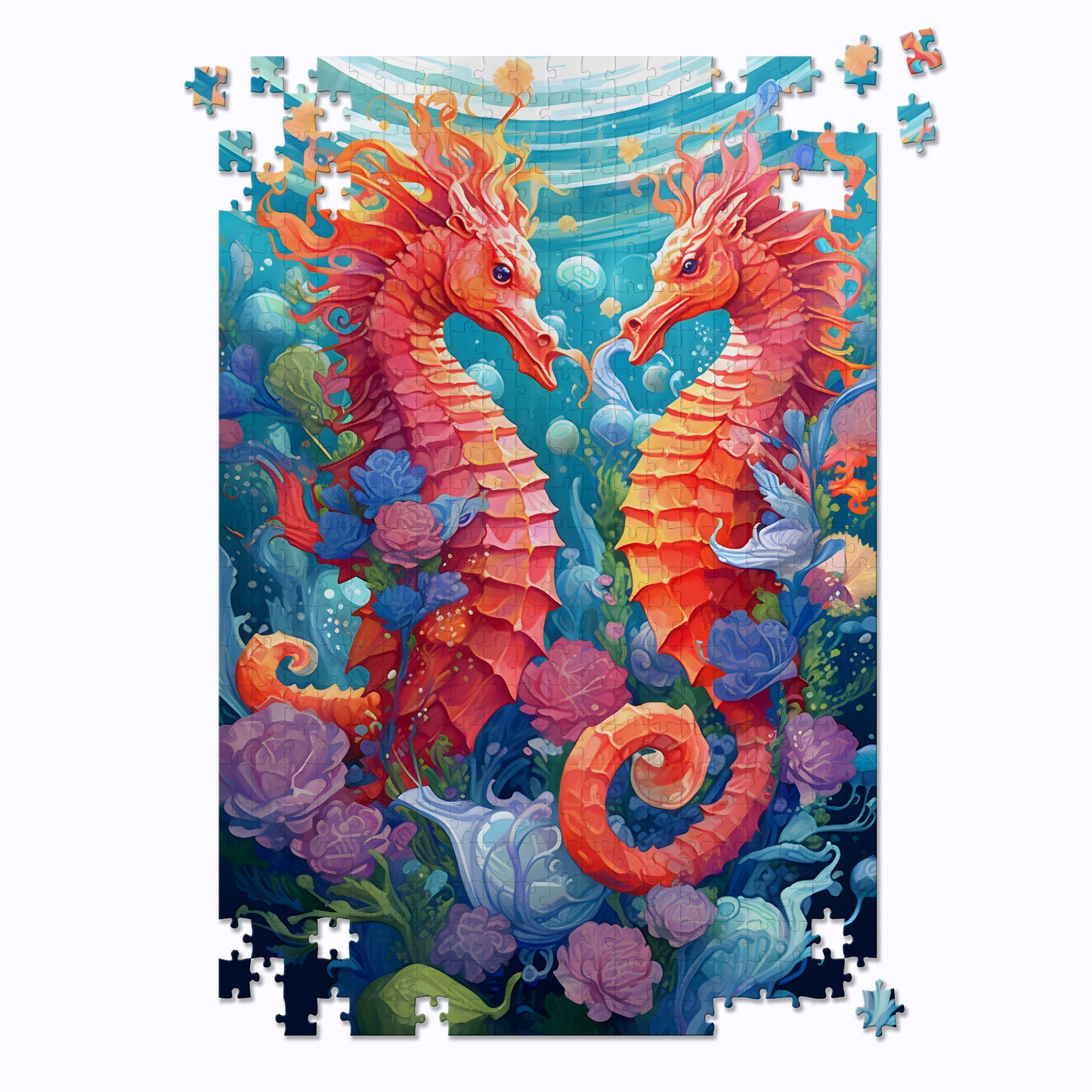 Vibrant Seahorse Jigsaw Puzzle