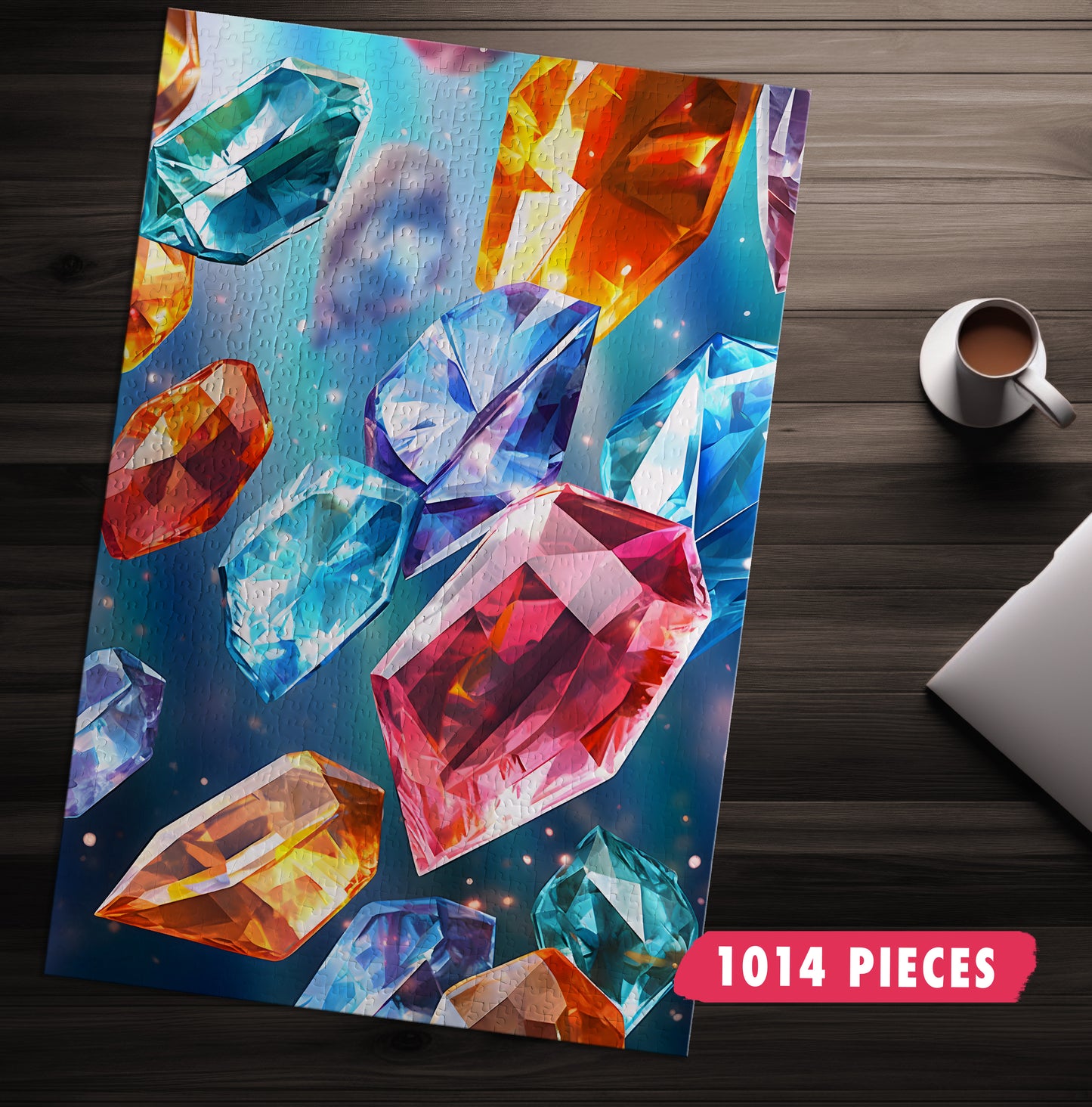 Colorful Crystals Jigsaw Puzzle