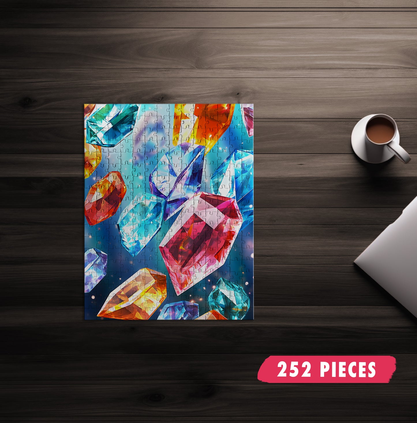 Colorful Crystals Jigsaw Puzzle