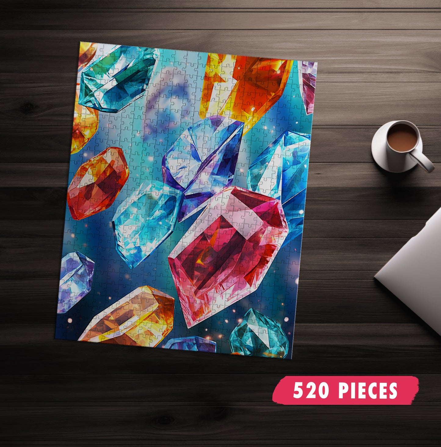 Colorful Crystals Jigsaw Puzzle