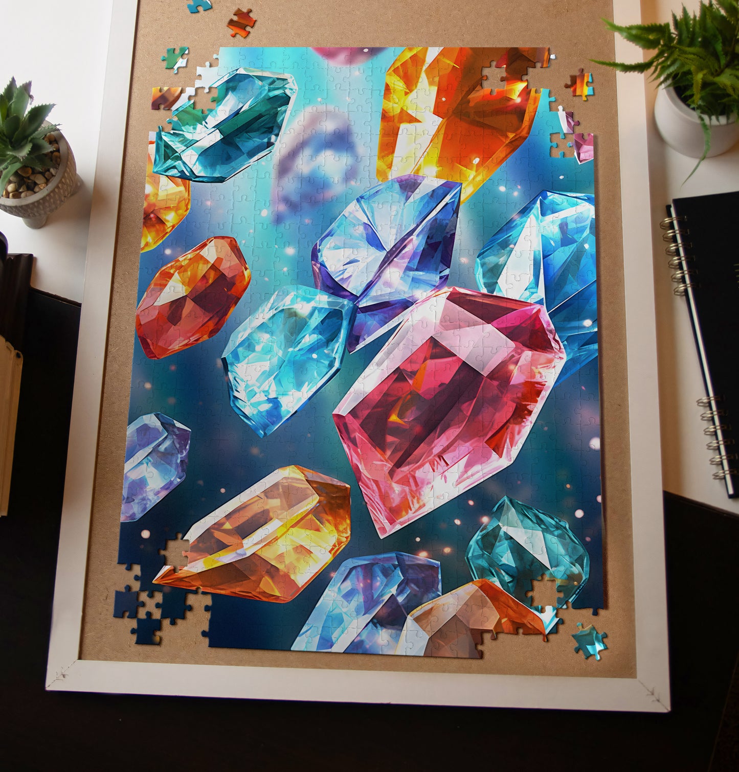 Colorful Crystals Jigsaw Puzzle