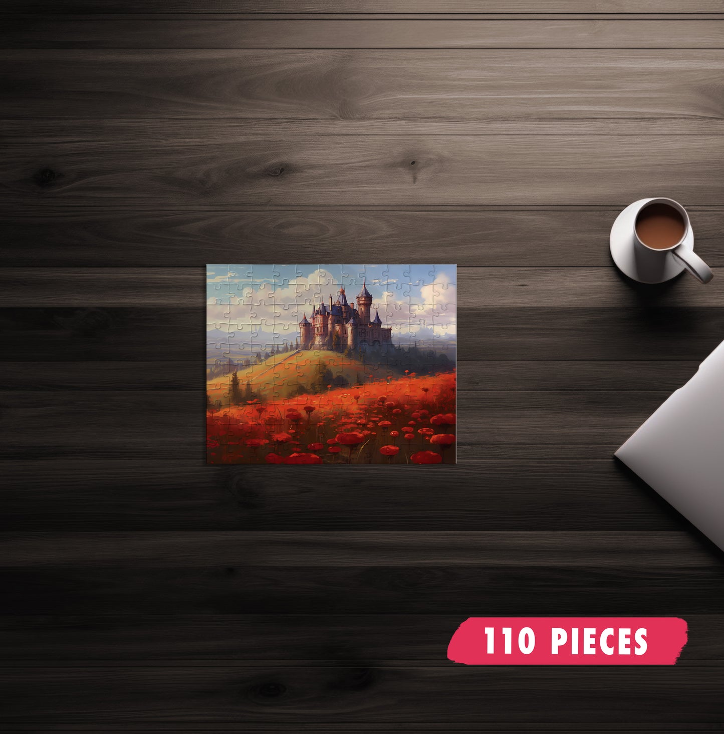 Spider Lily Castle Jigsaw Puzzle