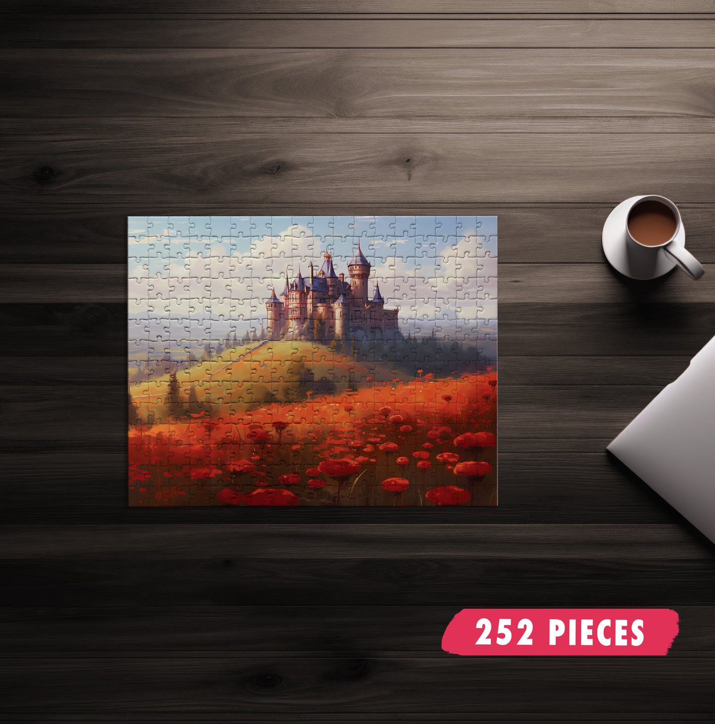 Spider Lily Castle Jigsaw Puzzle
