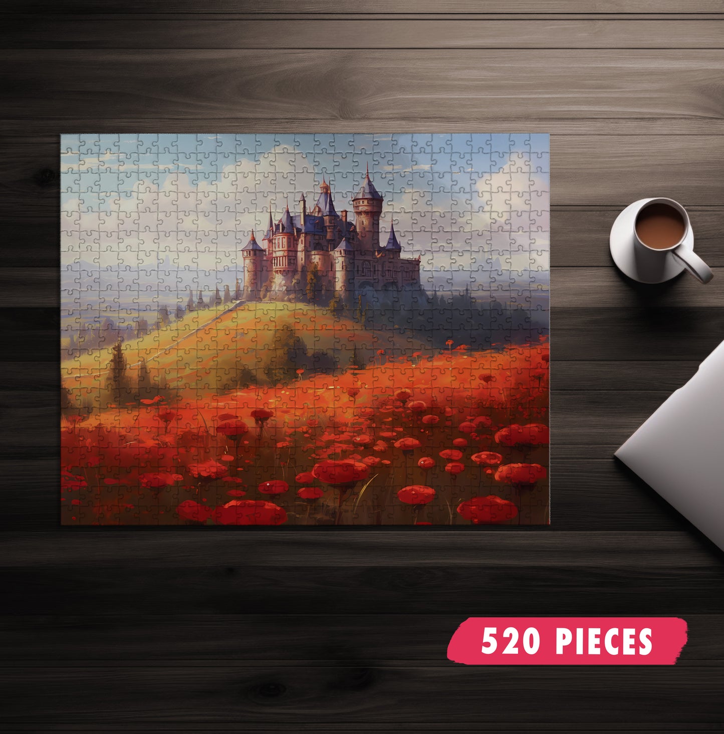 Spider Lily Castle Jigsaw Puzzle