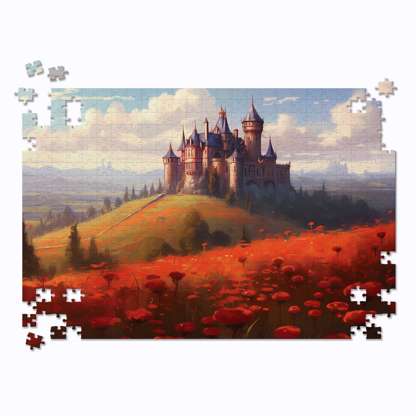 Spider Lily Castle Jigsaw Puzzle