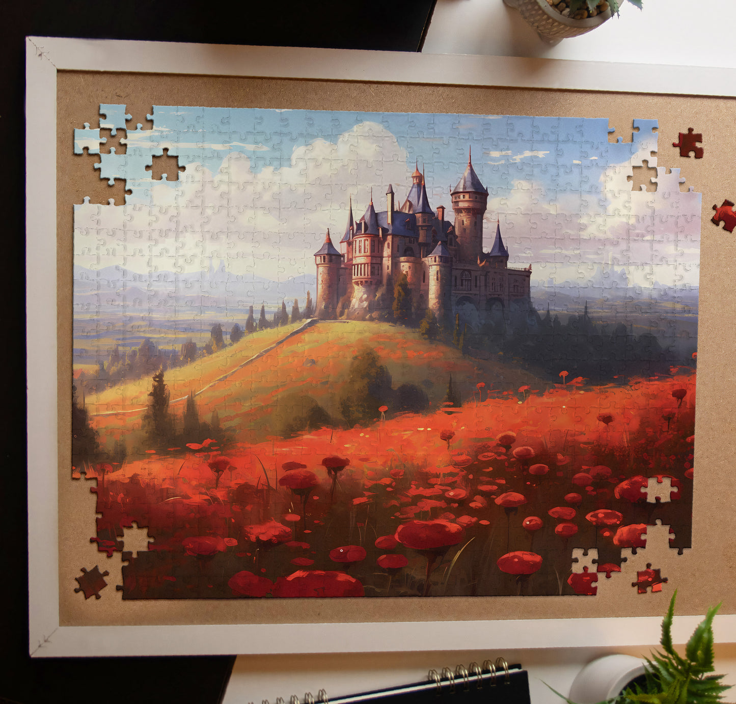 Spider Lily Castle Jigsaw Puzzle