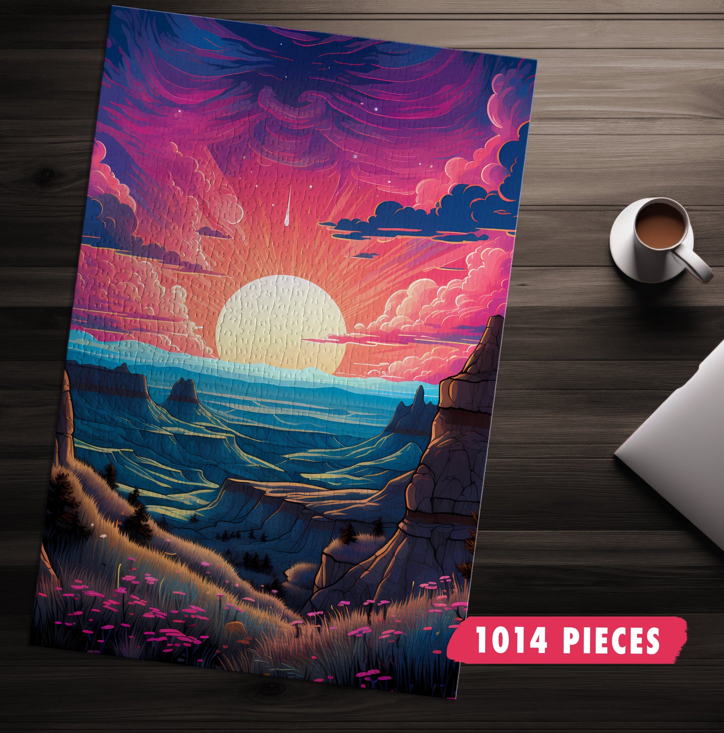 Sunset Canyon Landscape Jigsaw Puzzle