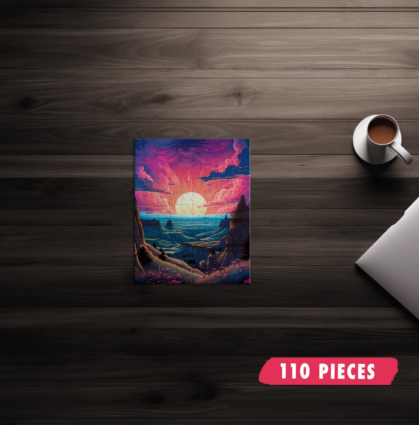 Sunset Canyon Landscape Jigsaw Puzzle