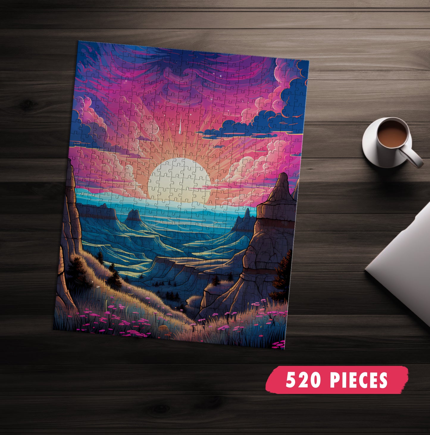 Sunset Canyon Landscape Jigsaw Puzzle