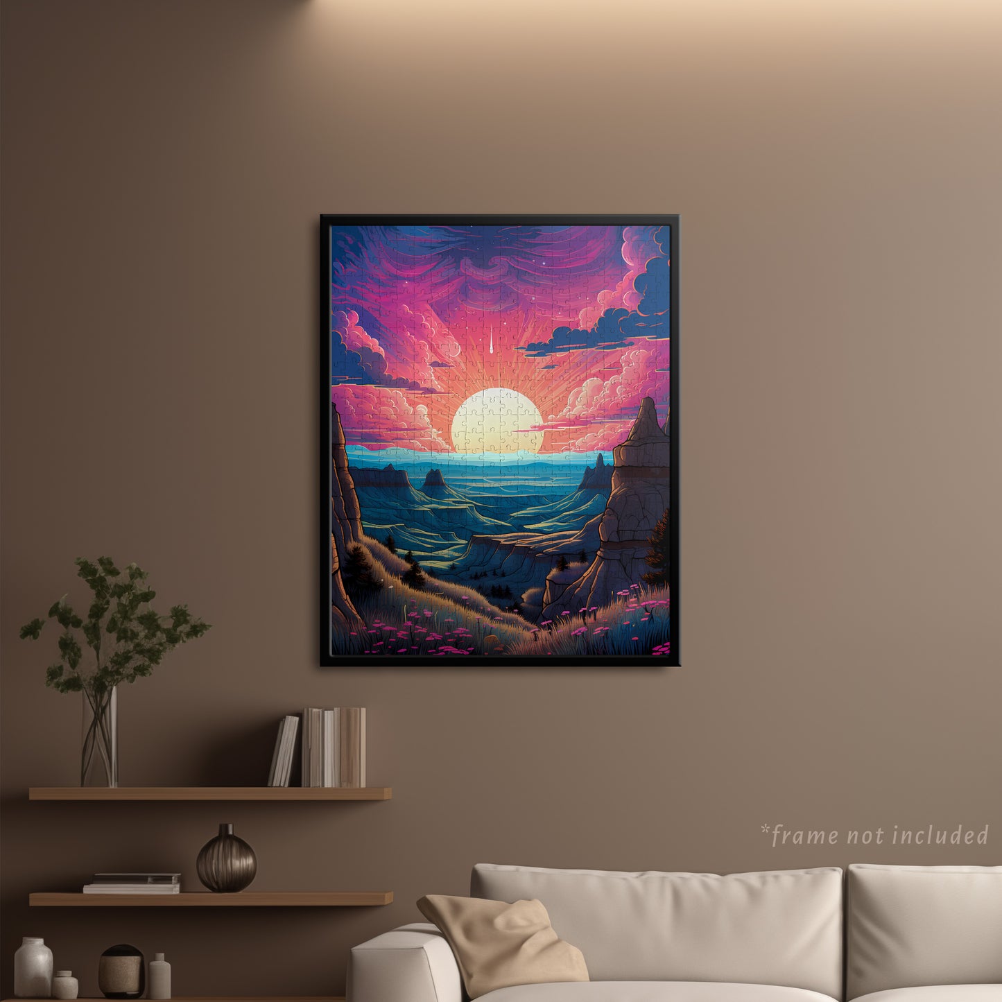 Sunset Canyon Landscape Jigsaw Puzzle