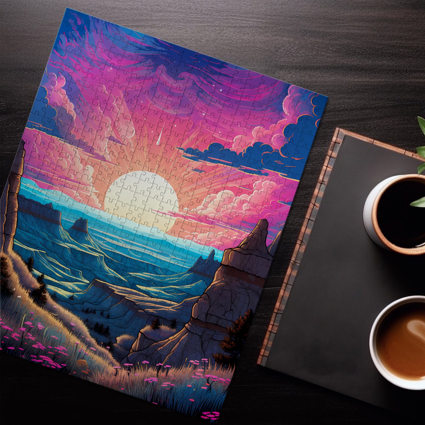 Sunset Canyon Landscape Jigsaw Puzzle