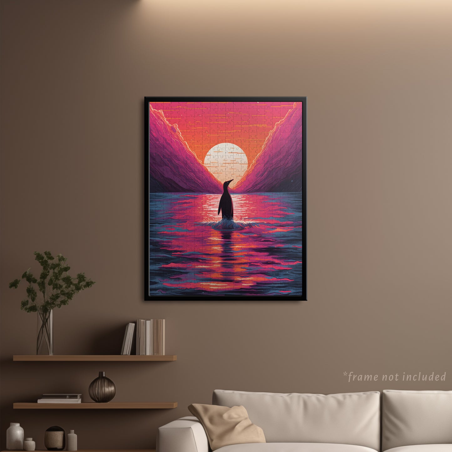 Mountain Sunrise Penguin Jigsaw Puzzle
