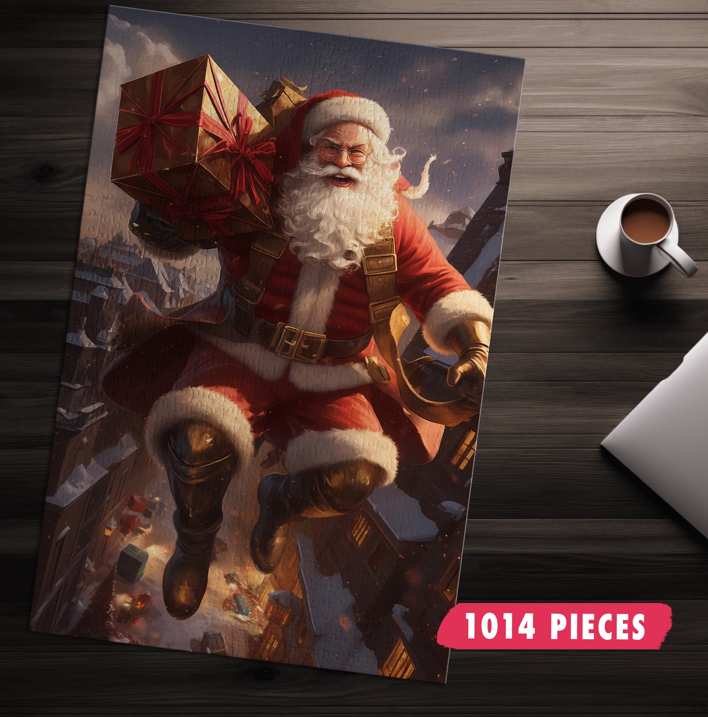 Superhero Santa Claus Jigsaw Puzzle