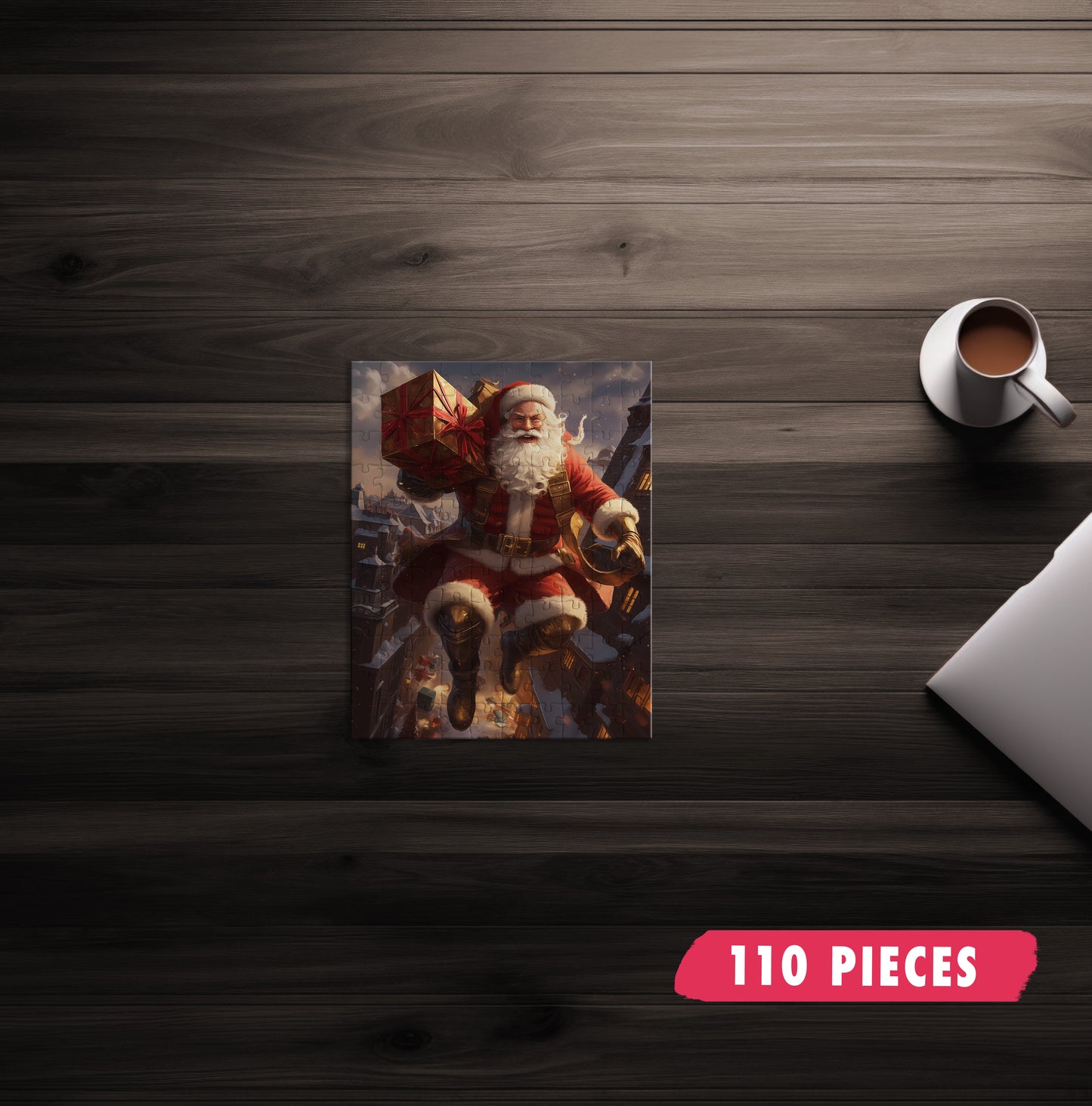 Superhero Santa Claus Jigsaw Puzzle