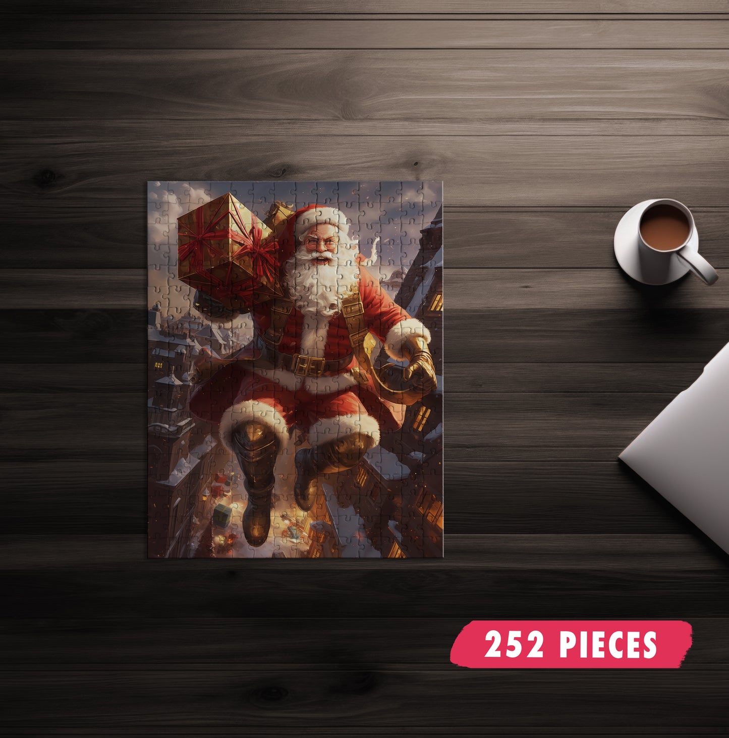 Superhero Santa Claus Jigsaw Puzzle