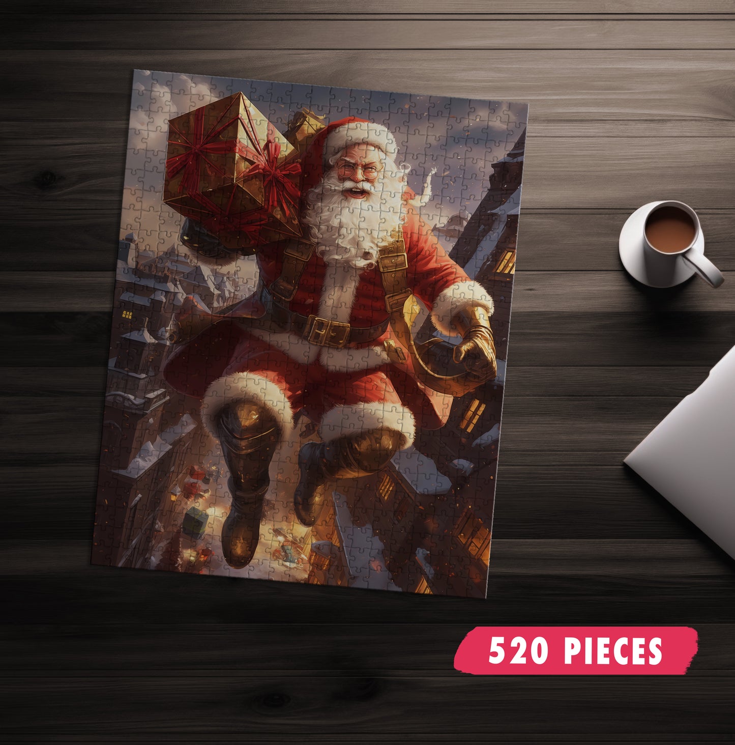 Superhero Santa Claus Jigsaw Puzzle