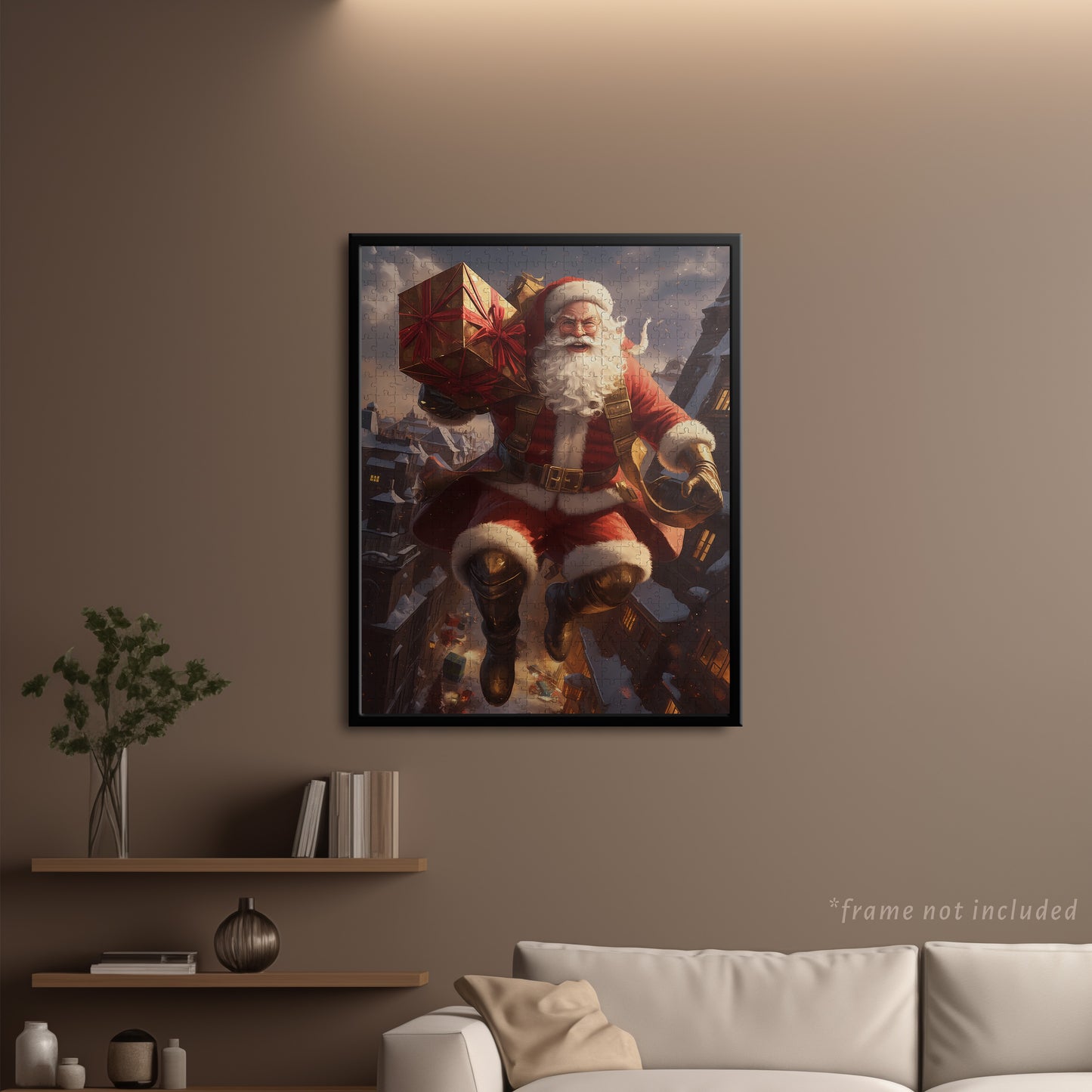 Superhero Santa Claus Jigsaw Puzzle