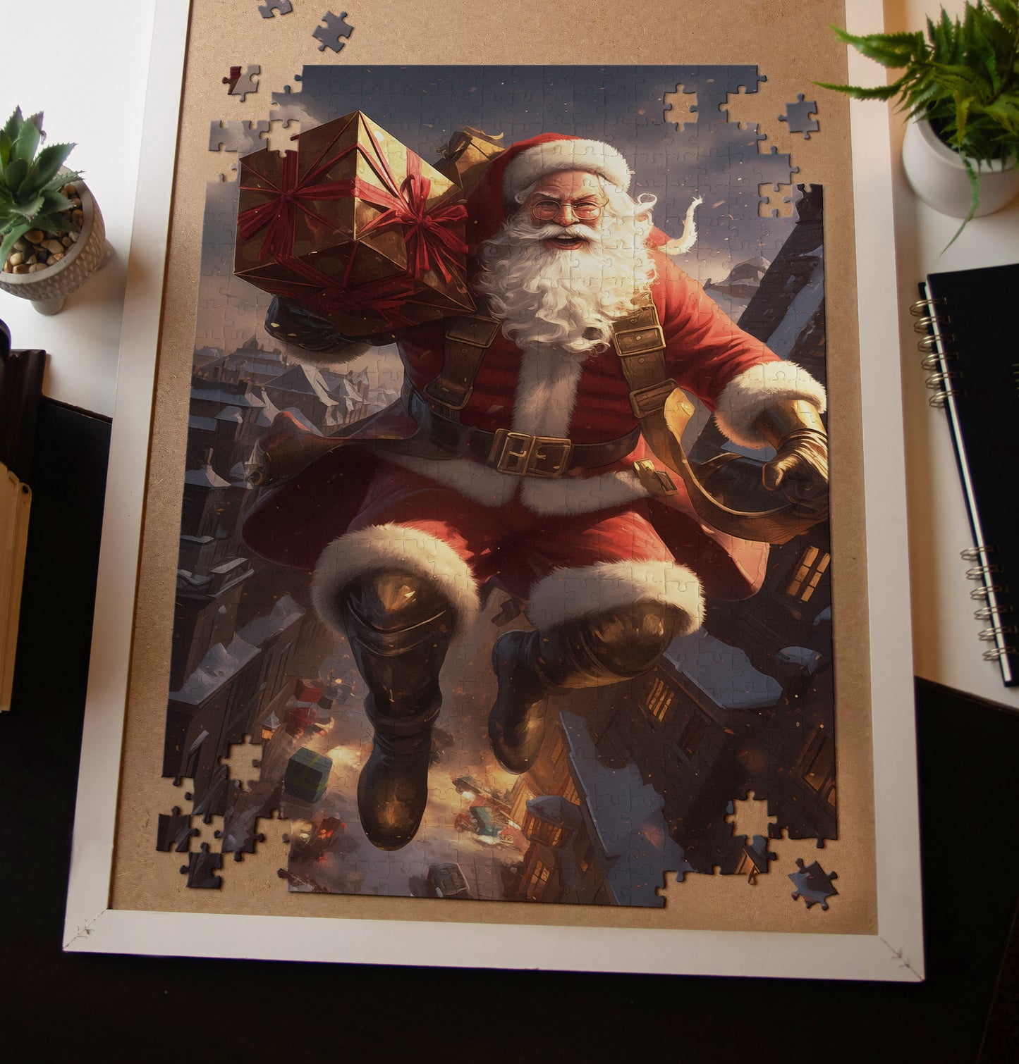 Superhero Santa Claus Jigsaw Puzzle