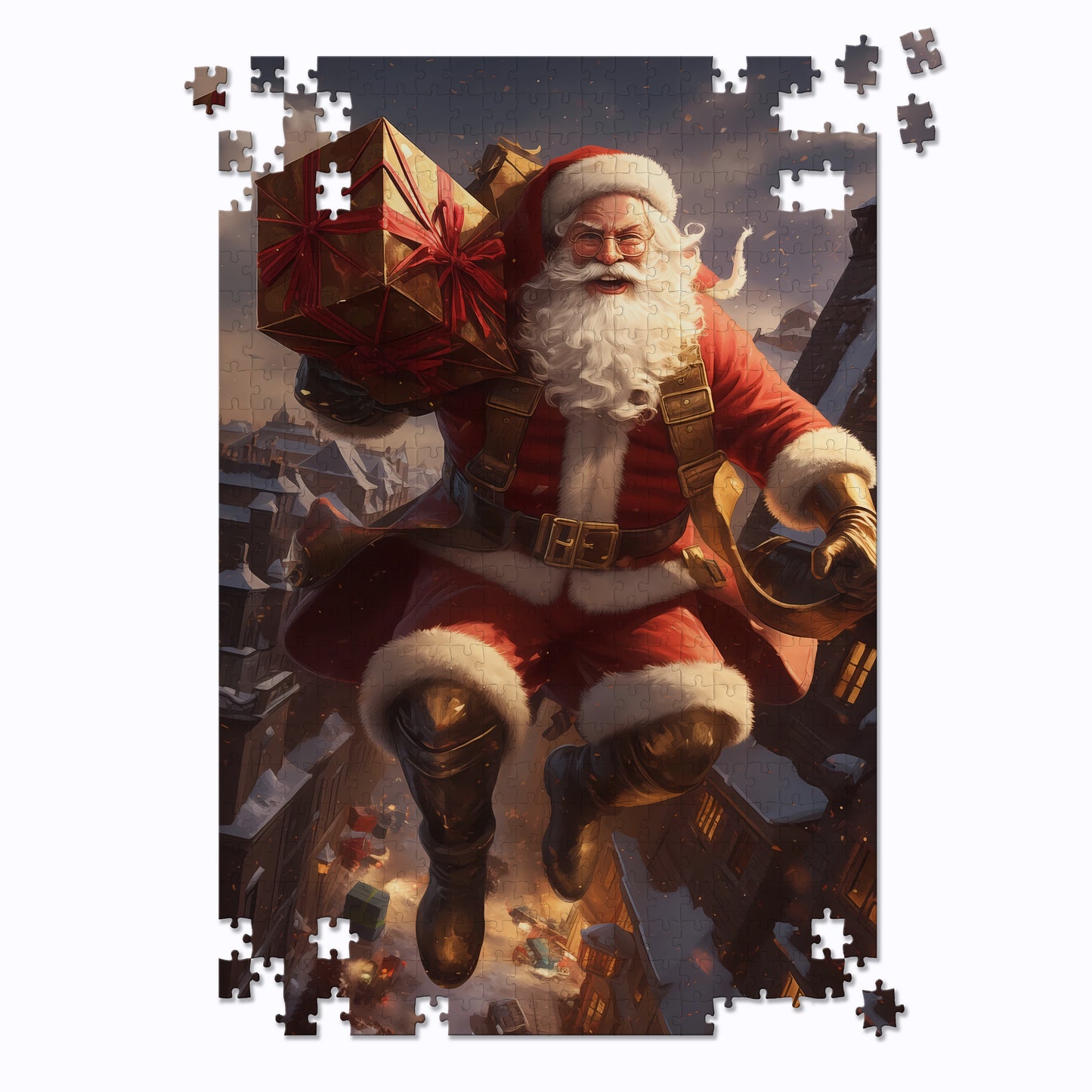 Superhero Santa Claus Jigsaw Puzzle