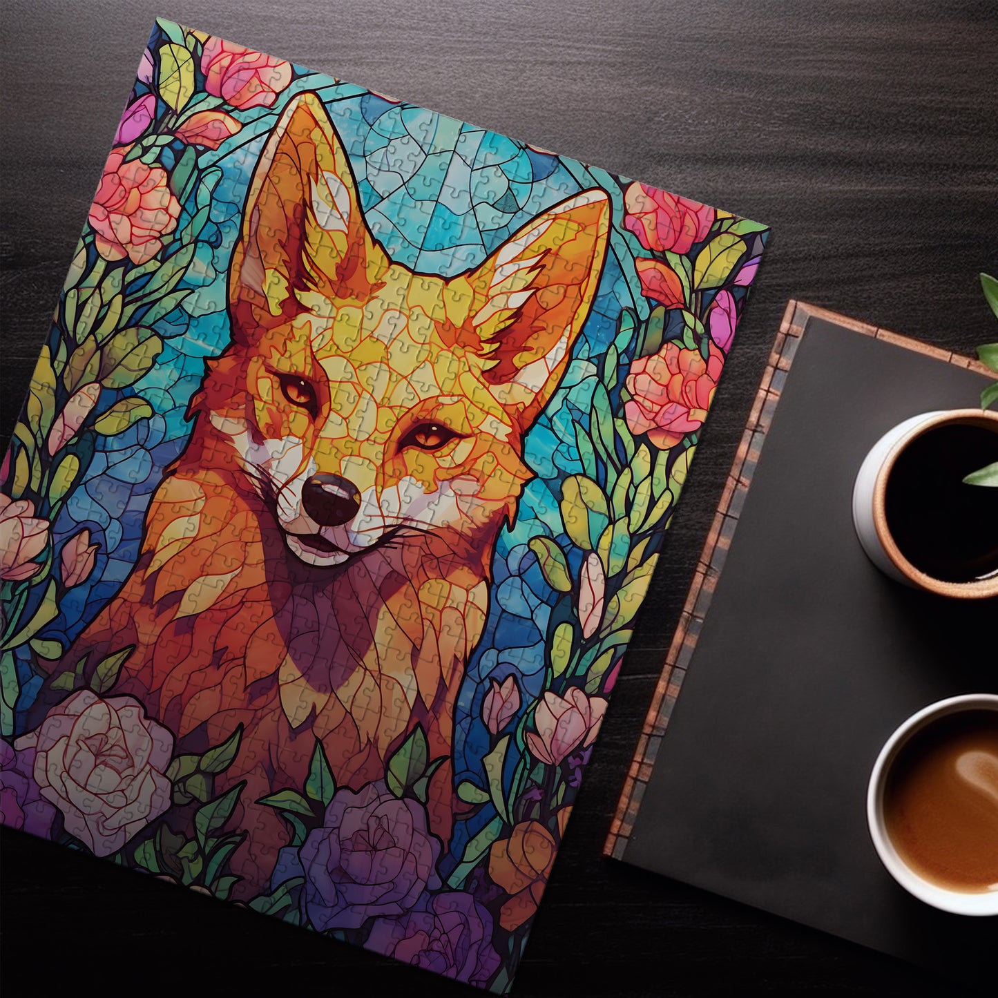 Mosaic Fox Art Jigsaw Puzzle