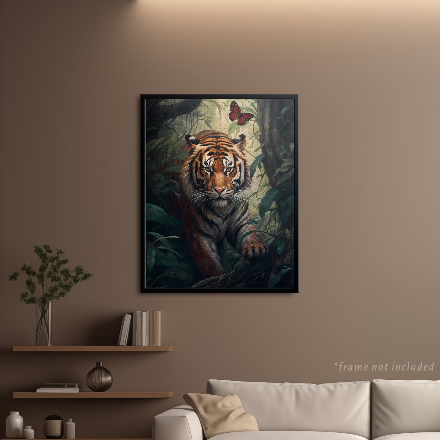Tiger & Butterfly Jigsaw Puzzle