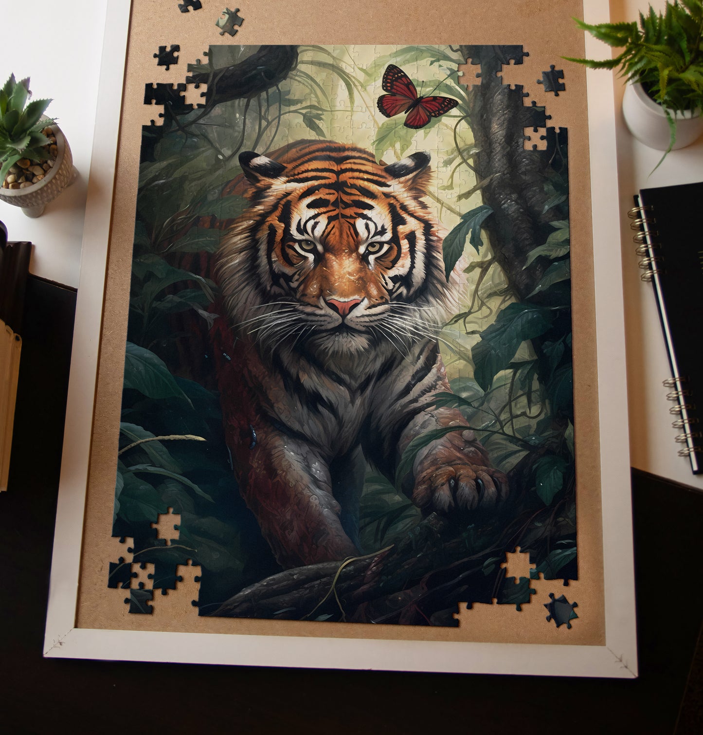 Tiger & Butterfly Jigsaw Puzzle