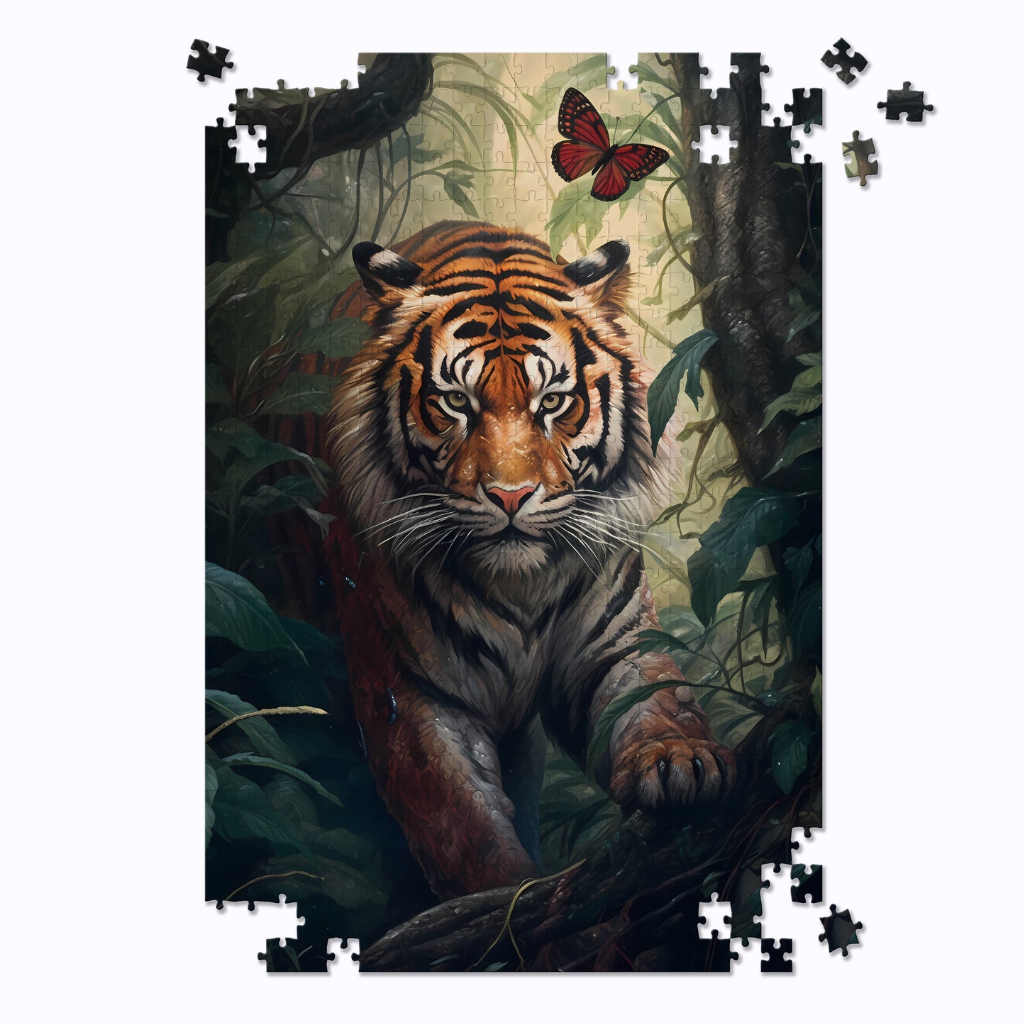 Tiger & Butterfly Jigsaw Puzzle