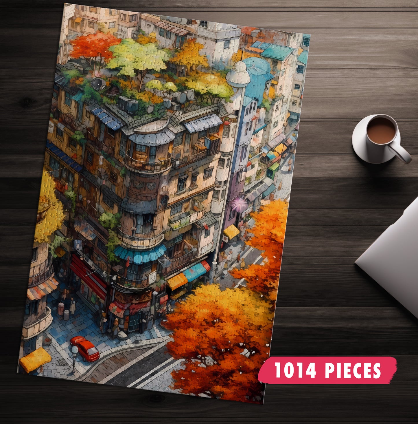Birds-Eye City Block Jigsaw Puzzle