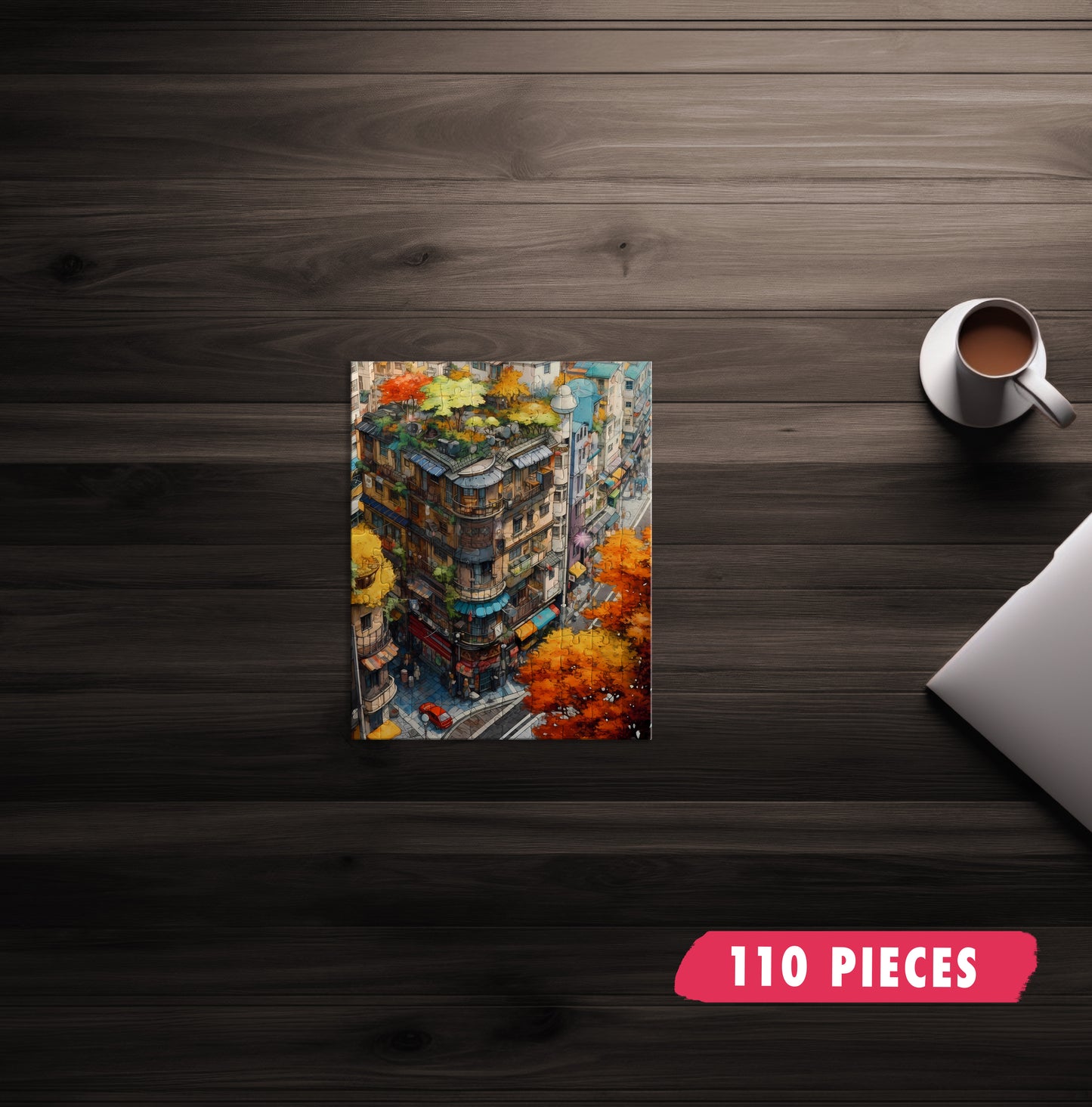 Birds-Eye City Block Jigsaw Puzzle