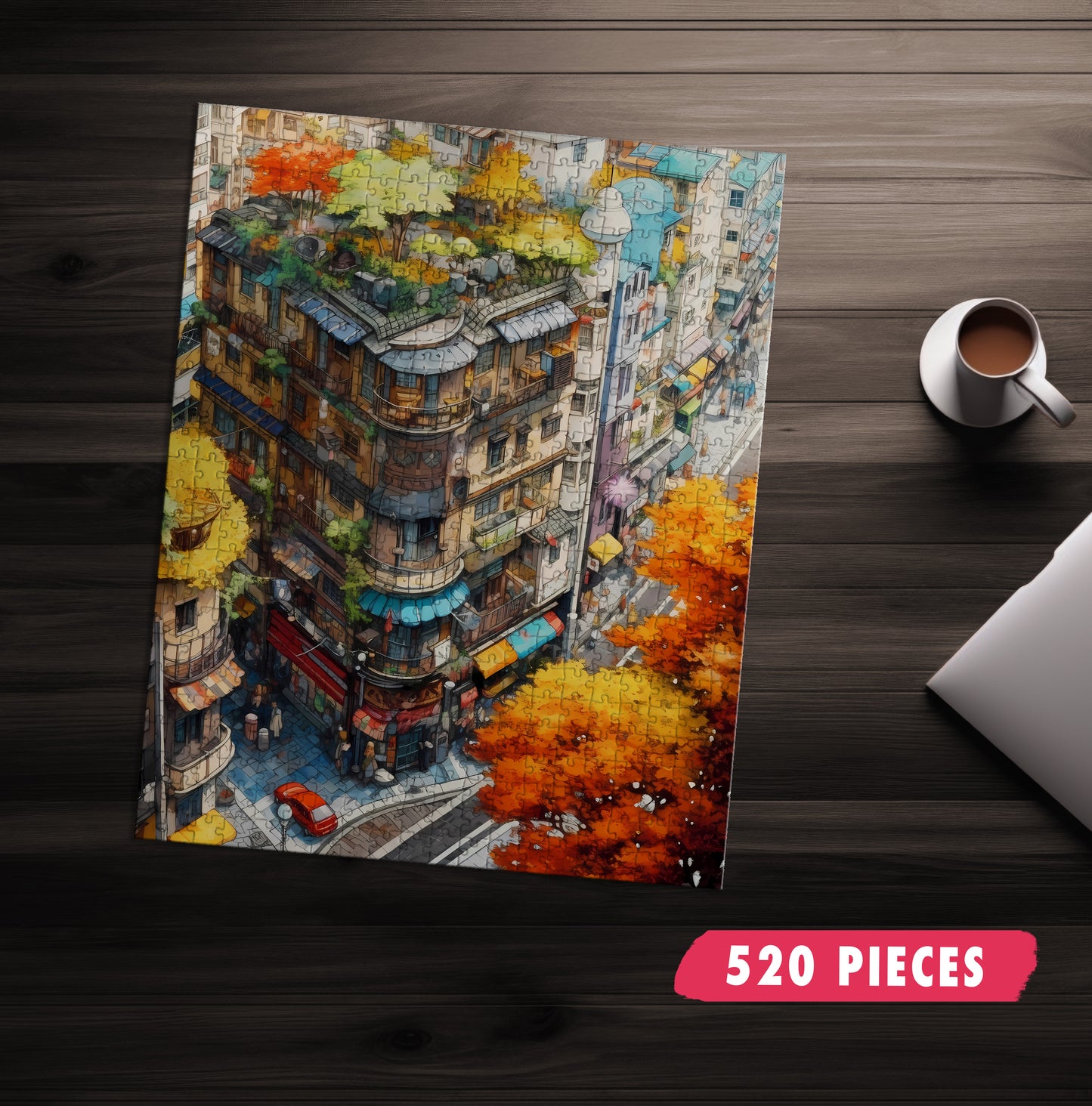 Birds-Eye City Block Jigsaw Puzzle