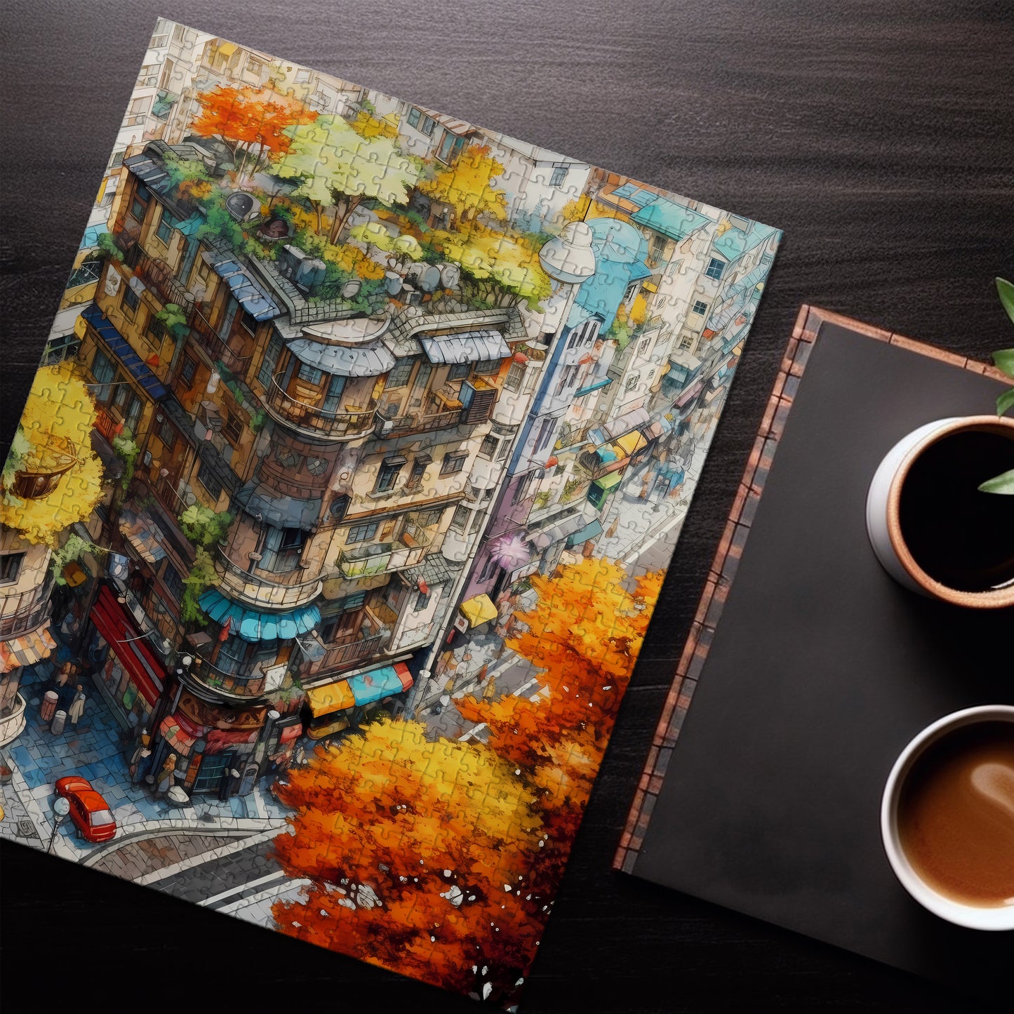 Birds-Eye City Block Jigsaw Puzzle