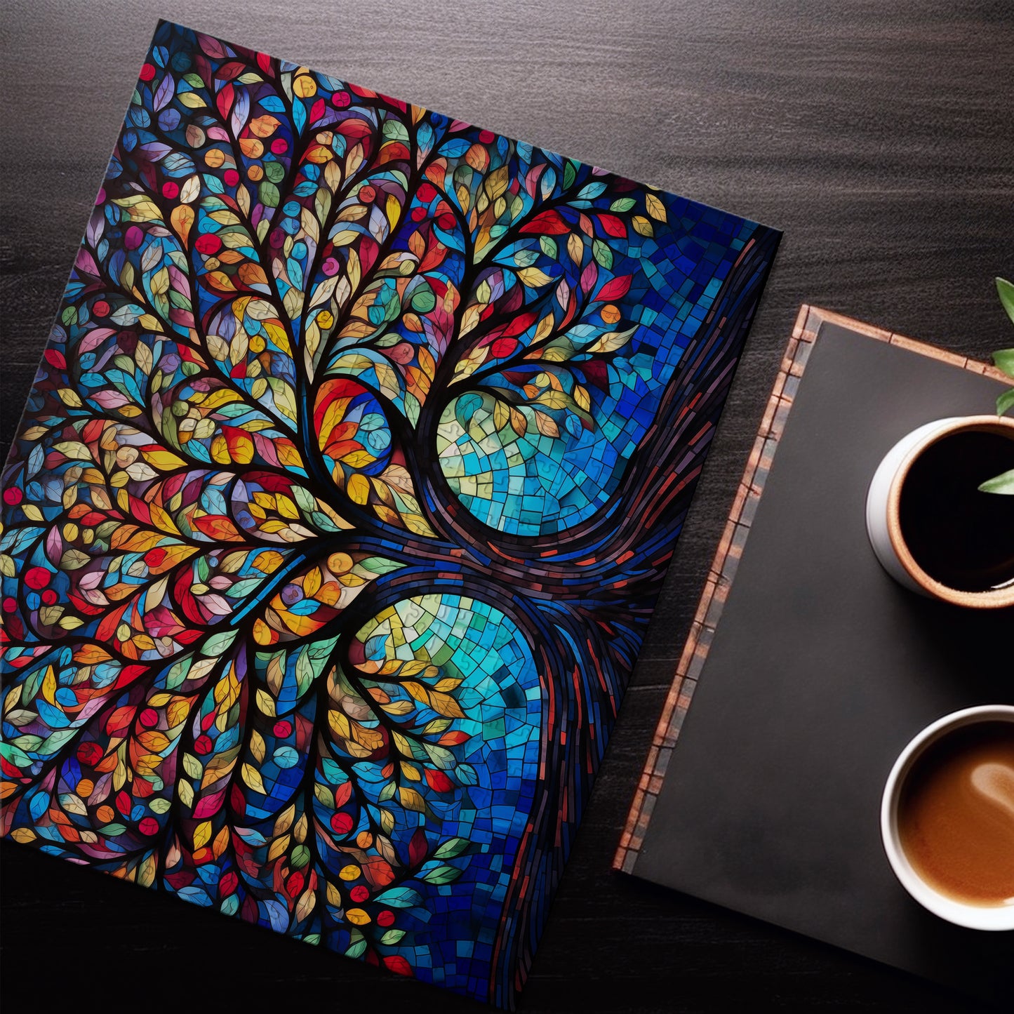 Tree of Life Mosaic Art Jigsaw Puzzle