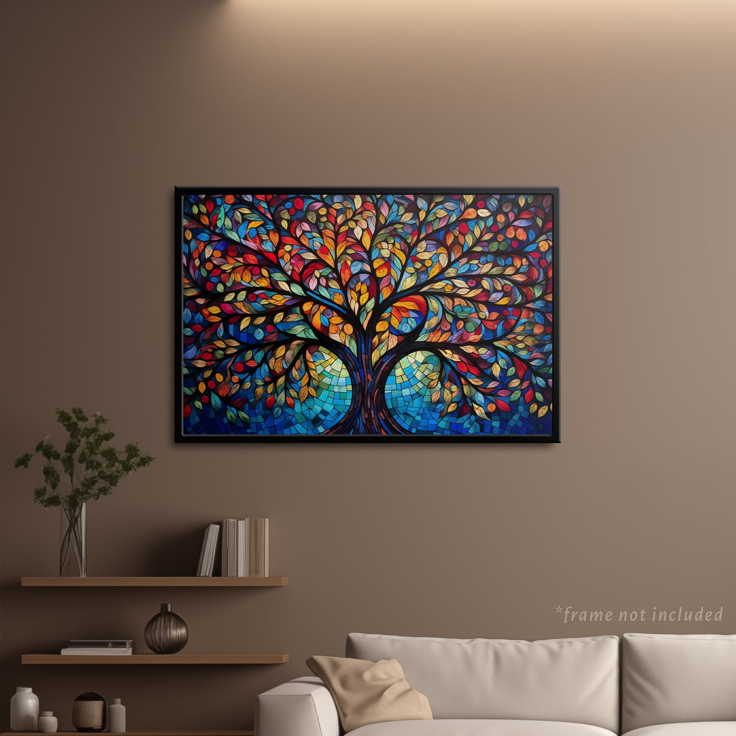 Tree of Life Mosaic Art Jigsaw Puzzle