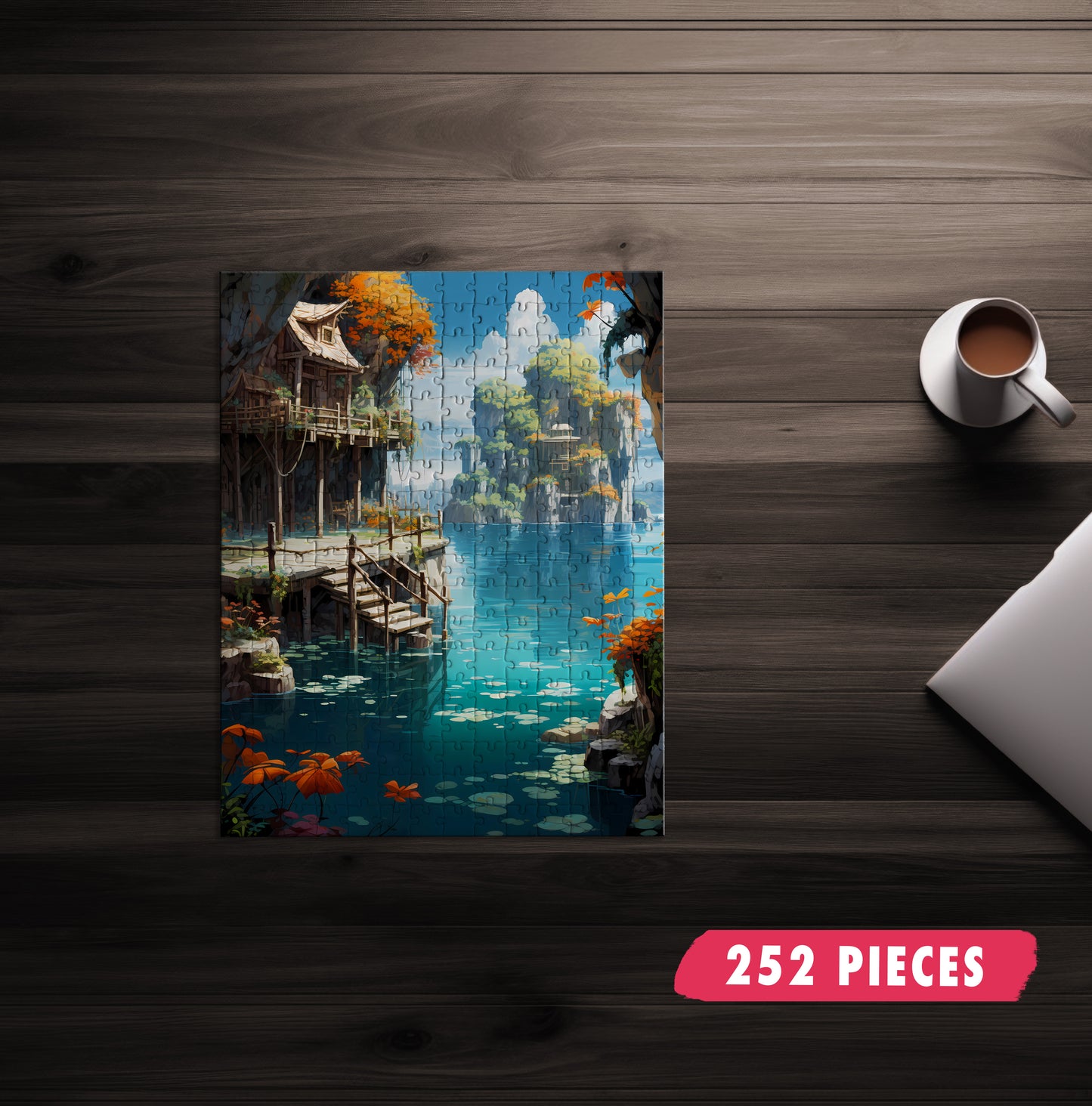 Tropical Island Retreat Jigsaw Puzzle
