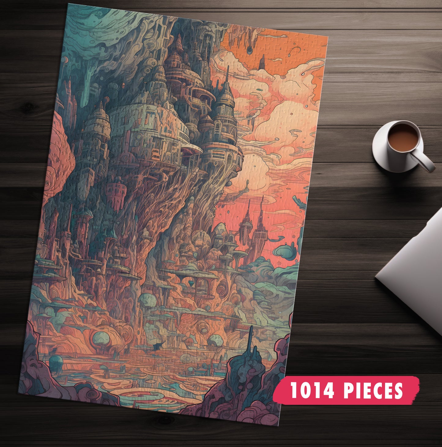 Pastel Alien World Jigsaw Puzzle