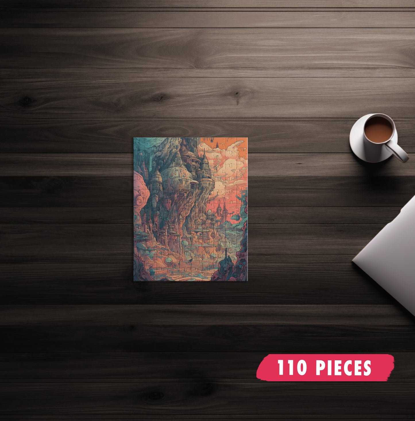 Pastel Alien World Jigsaw Puzzle