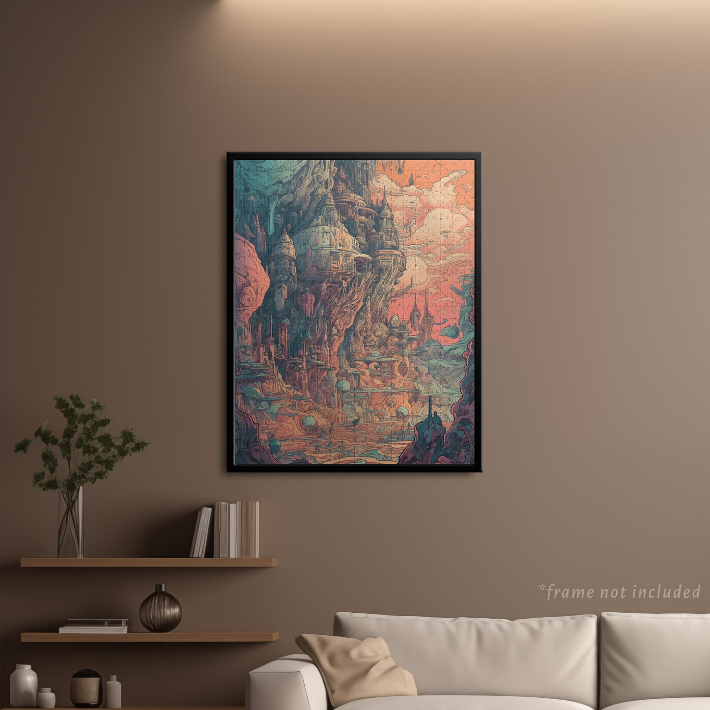 Pastel Alien World Jigsaw Puzzle