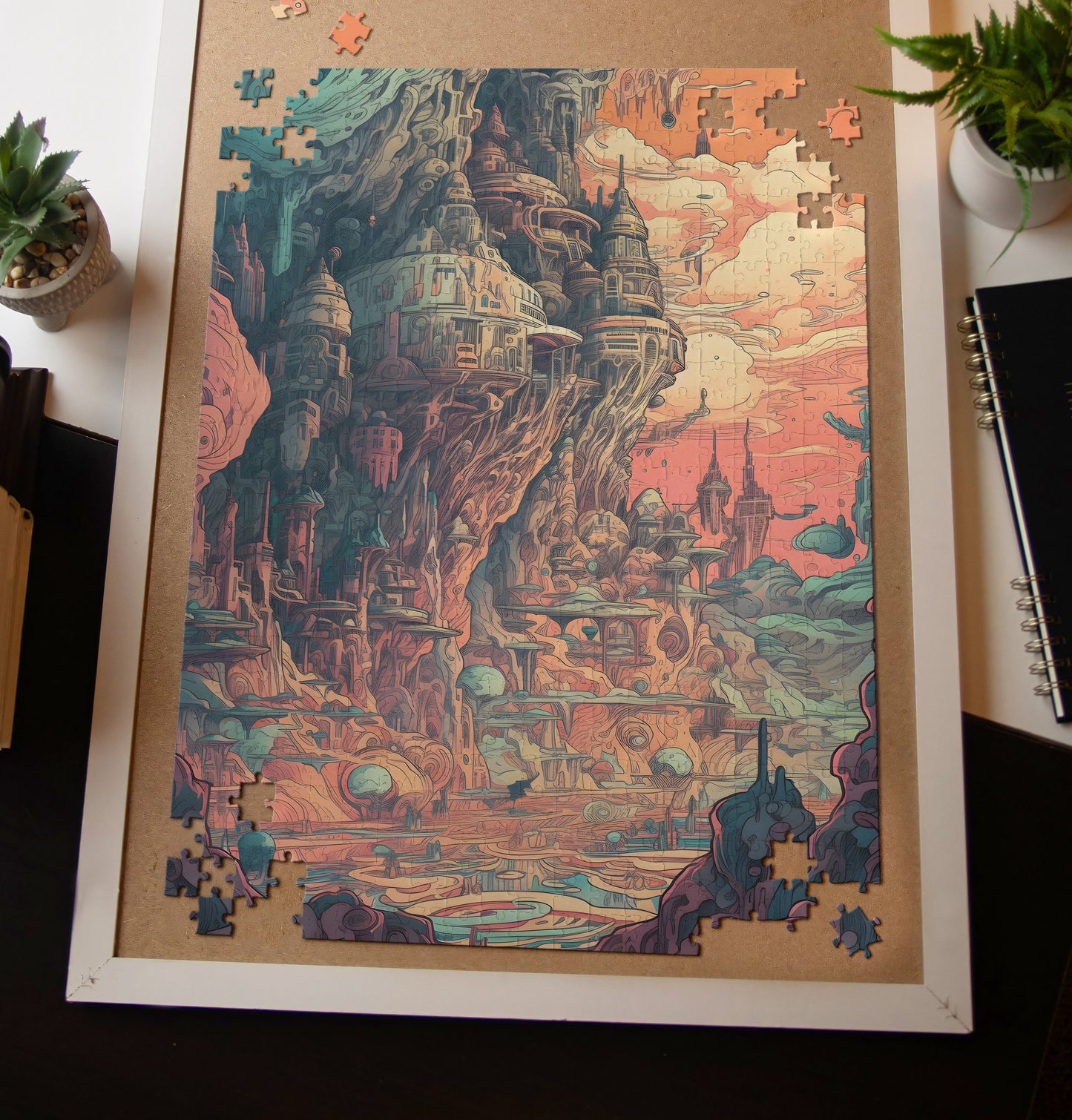 Pastel Alien World Jigsaw Puzzle