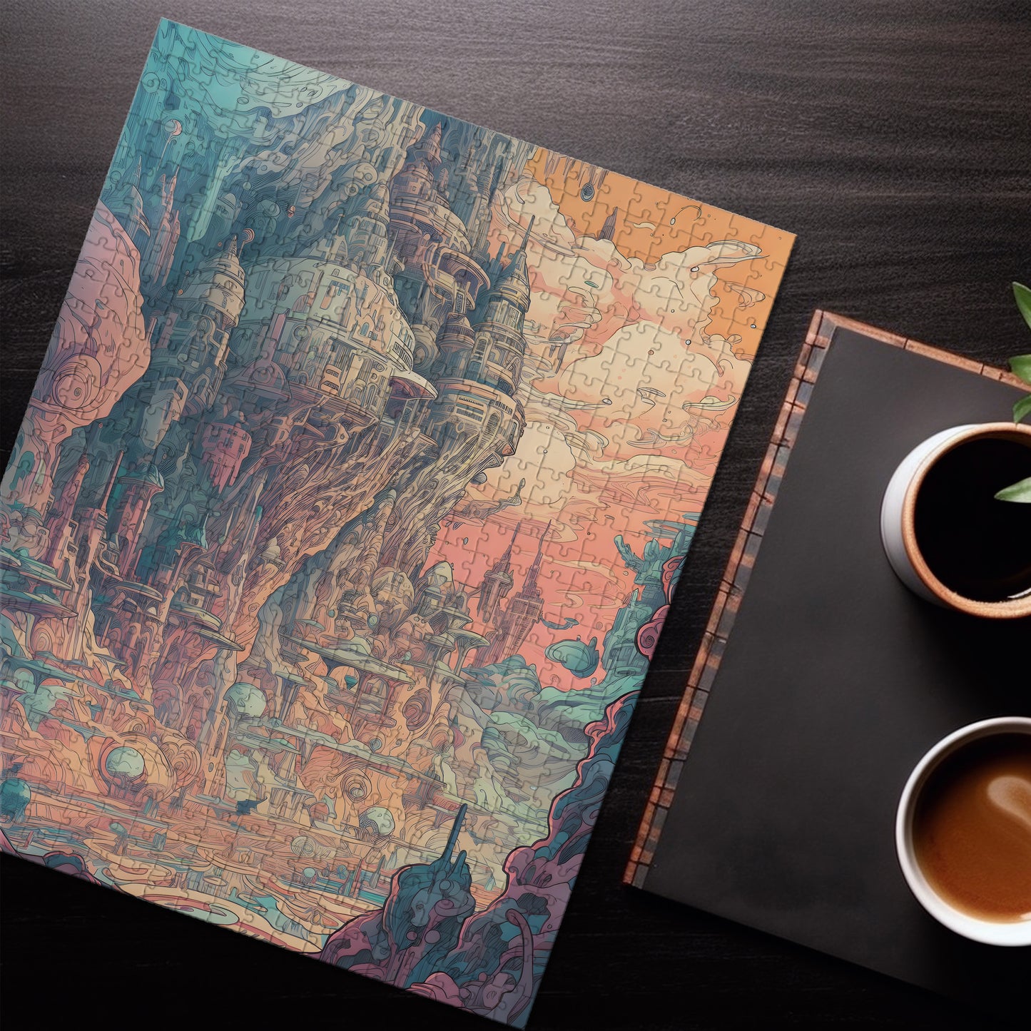 Pastel Alien World Jigsaw Puzzle