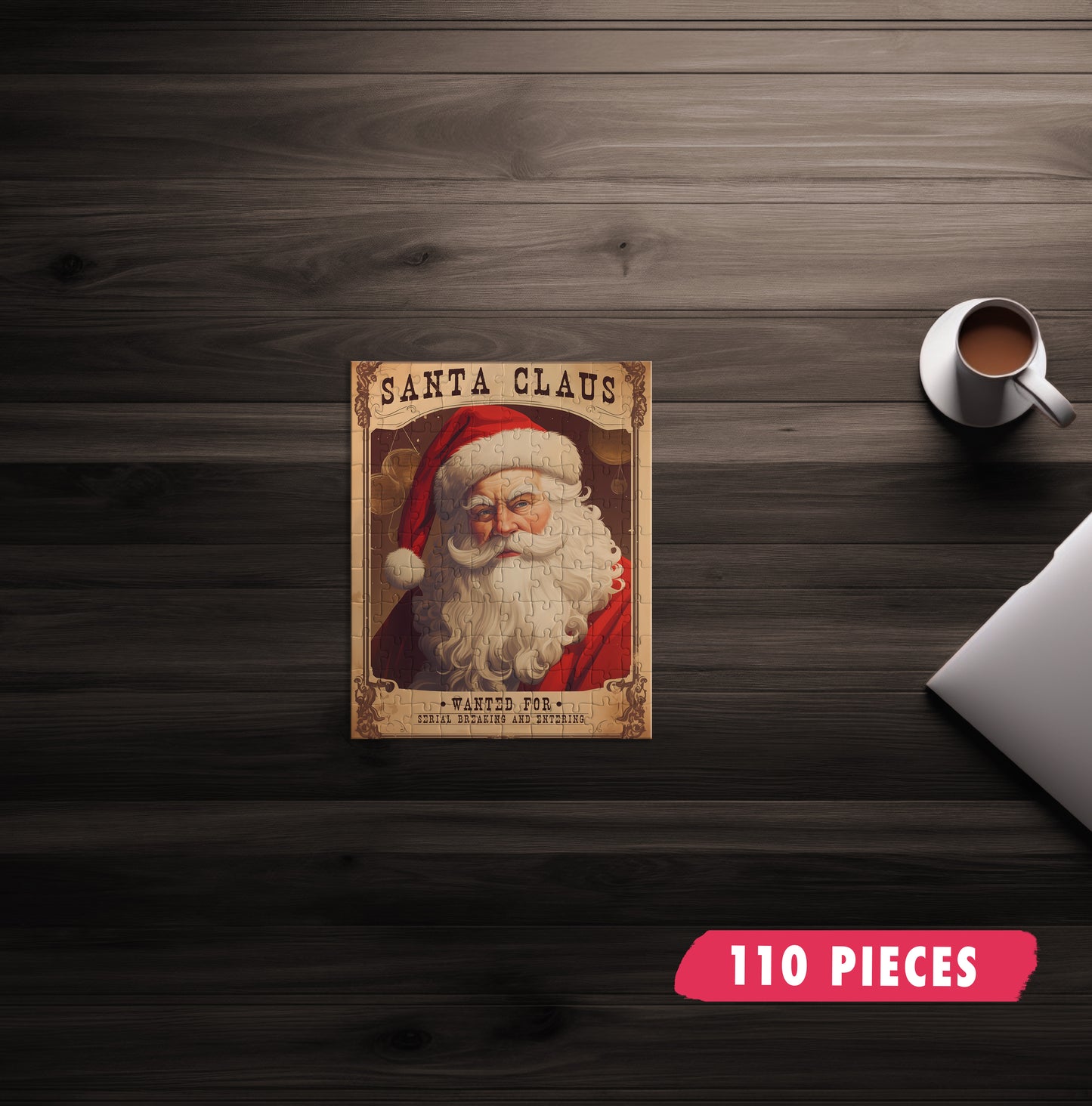 Wanted Poster Santa Jigsaw Puzzle
